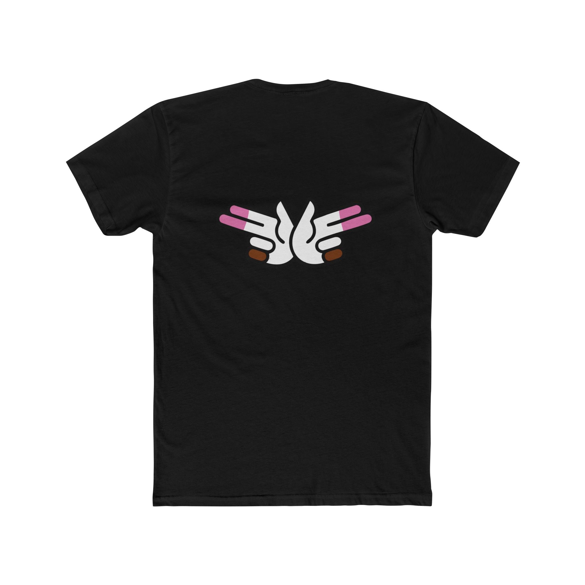 Peace Dove Graphic Tee — Retro Hands Holding Pink Candies