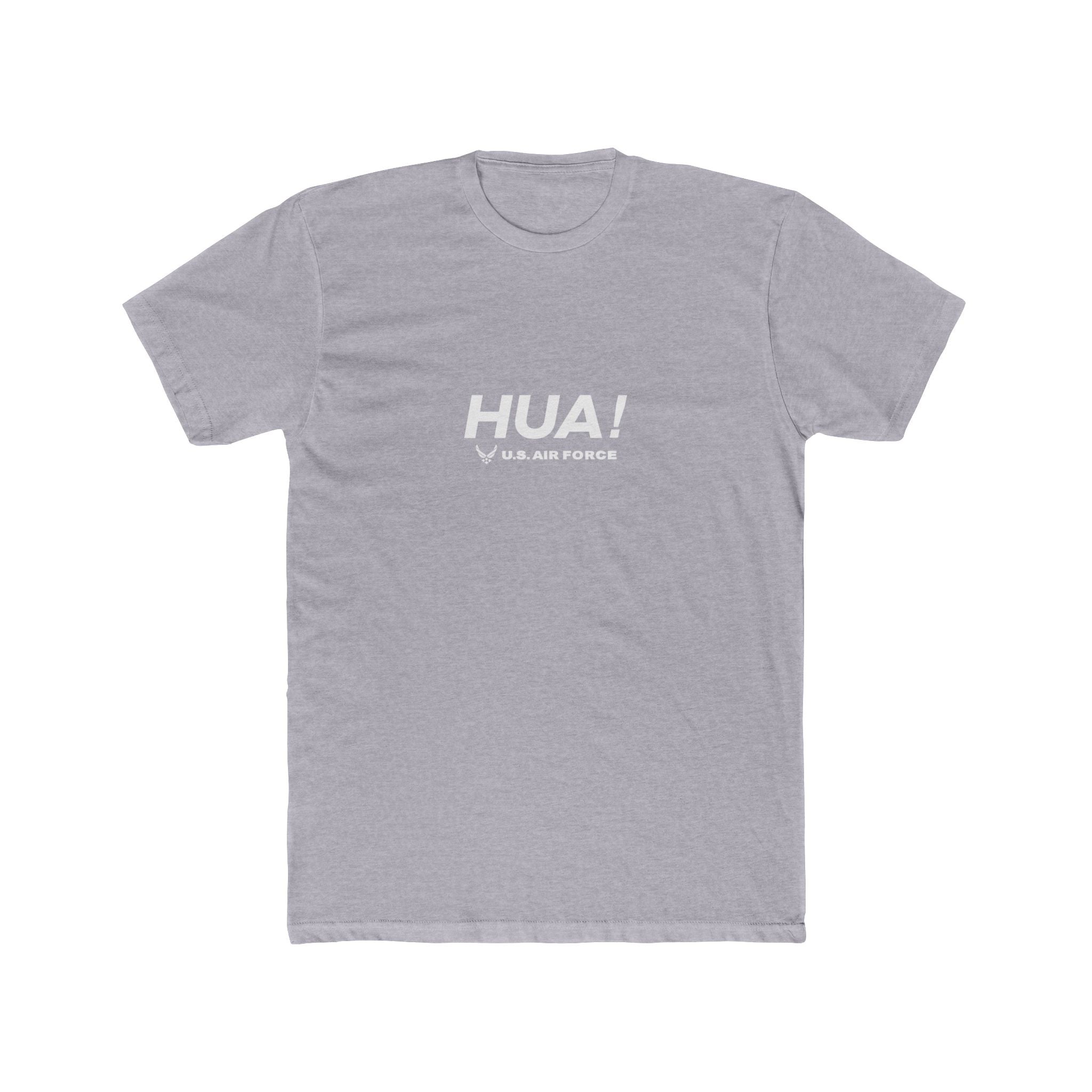 HUA! U.S. Air Force Tee — Back 'Pew Review' Camo Logo Shirt