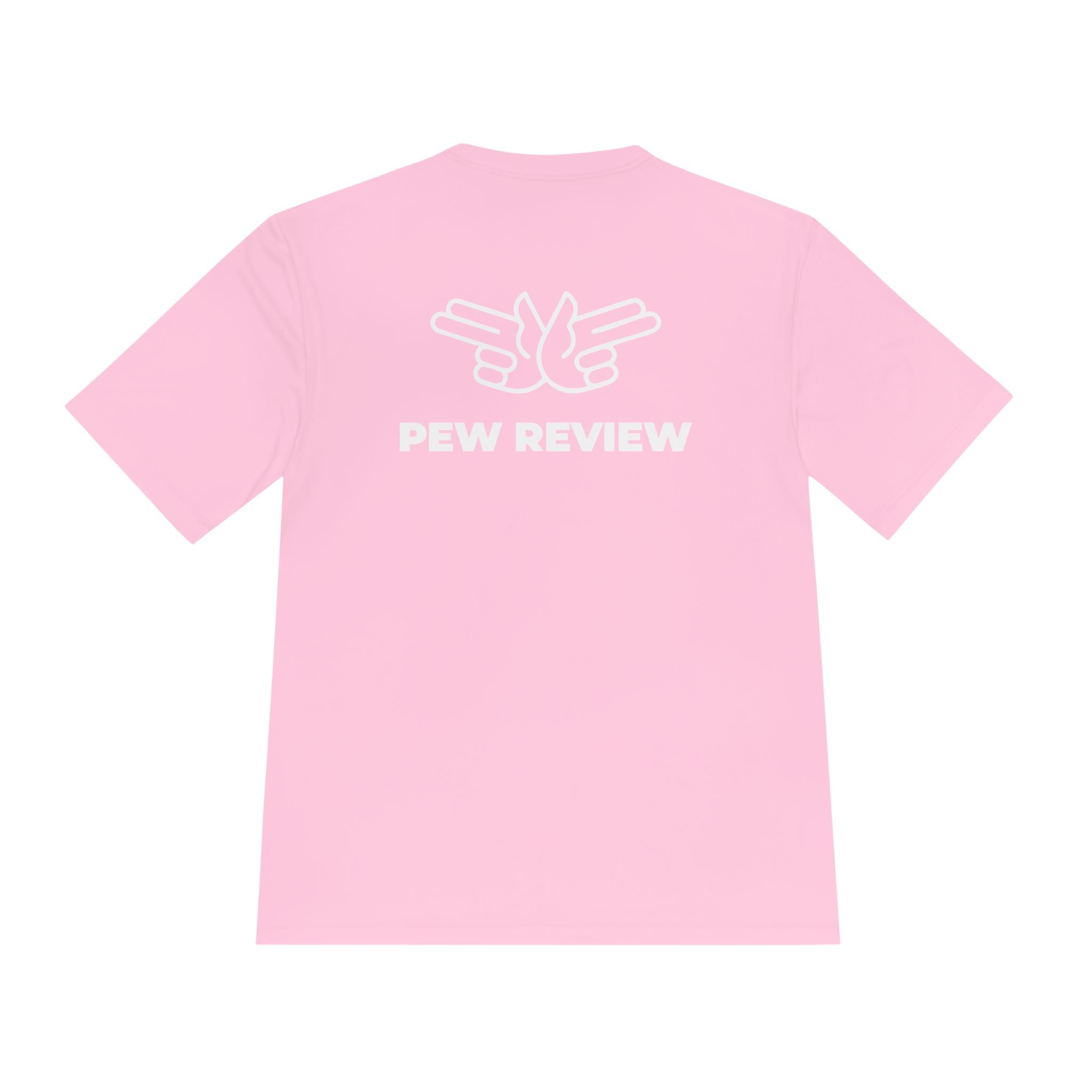 !stPointofPew/Pew Review Moisture-Wicking Tee — “Stay Armed Stay Blessed” Graphic