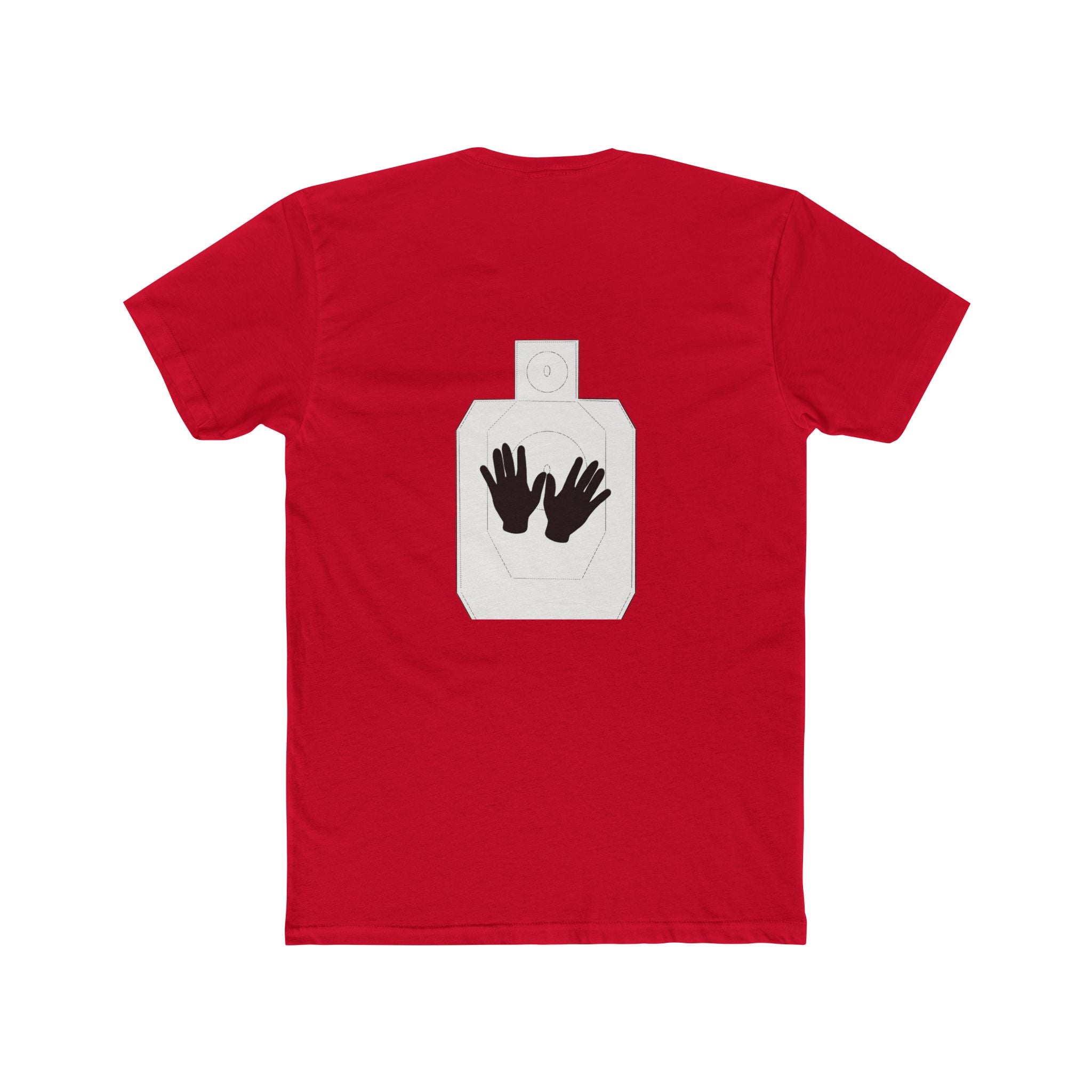 Just Shoot It text tee | Target Silhouette Hands back print T‑Shirt