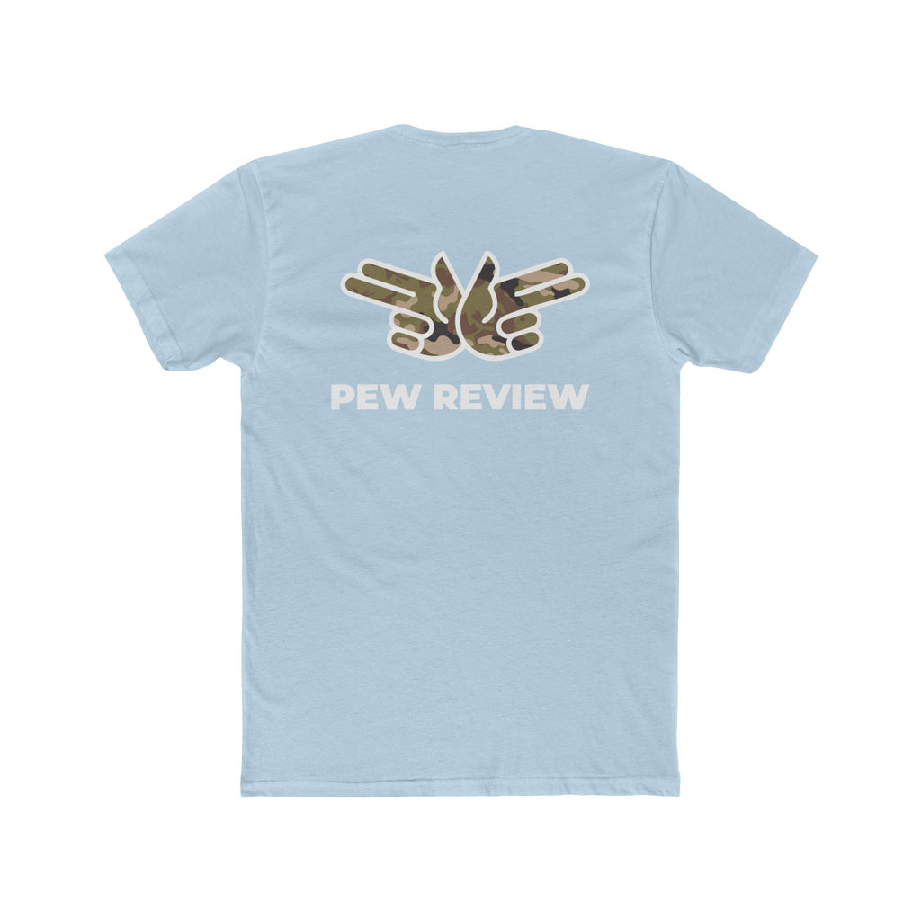 HUA! U.S. Air Force Tee — Back 'Pew Review' Camo Logo Shirt
