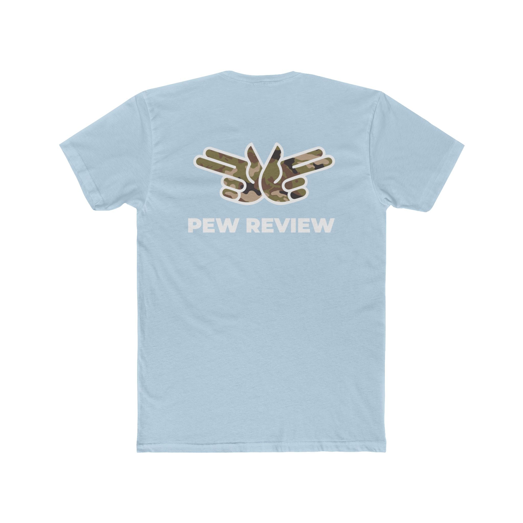 HUA! U.S. Air Force Tee — Back 'Pew Review' Camo Logo Shirt