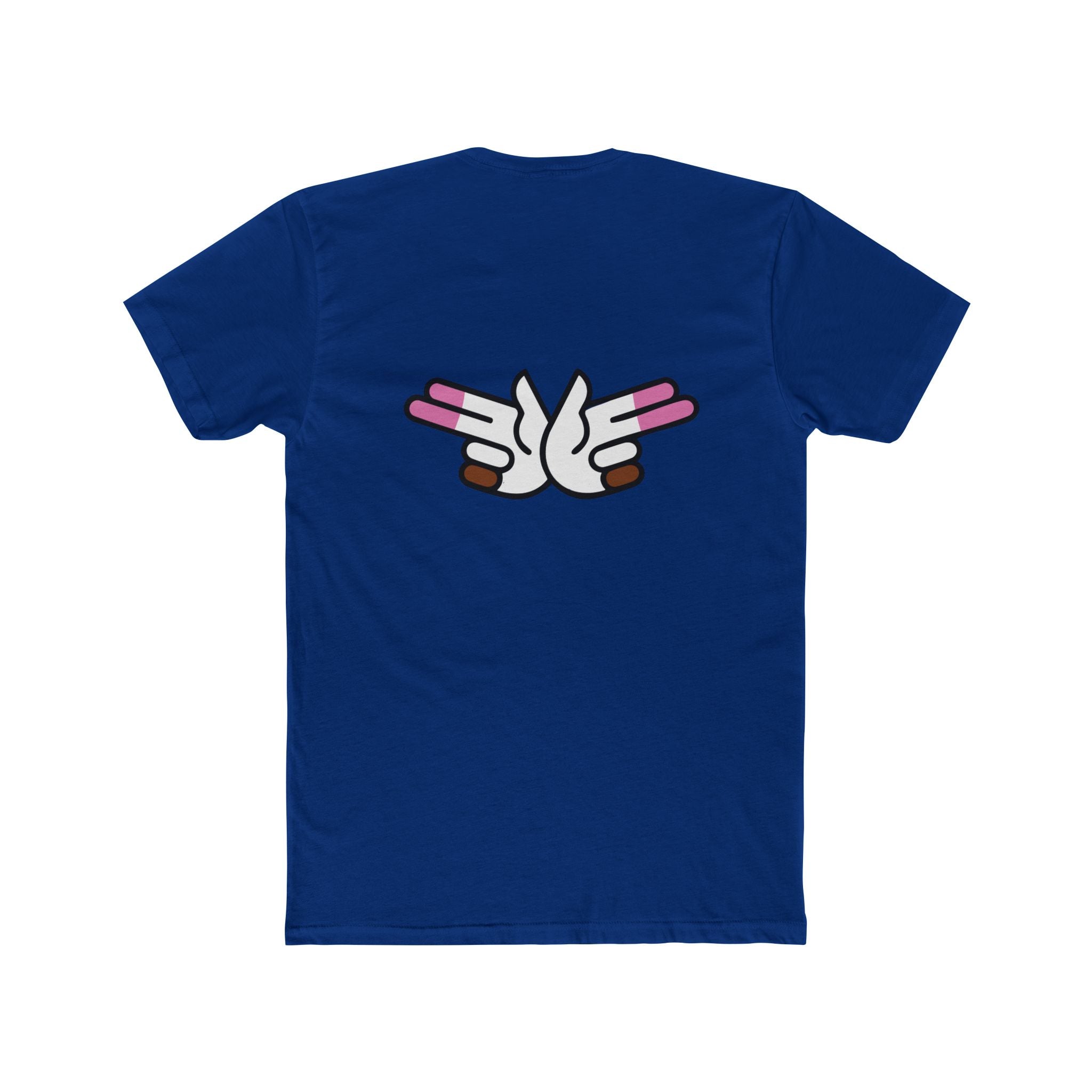 Peace Dove Graphic Tee — Retro Hands Holding Pink Candies