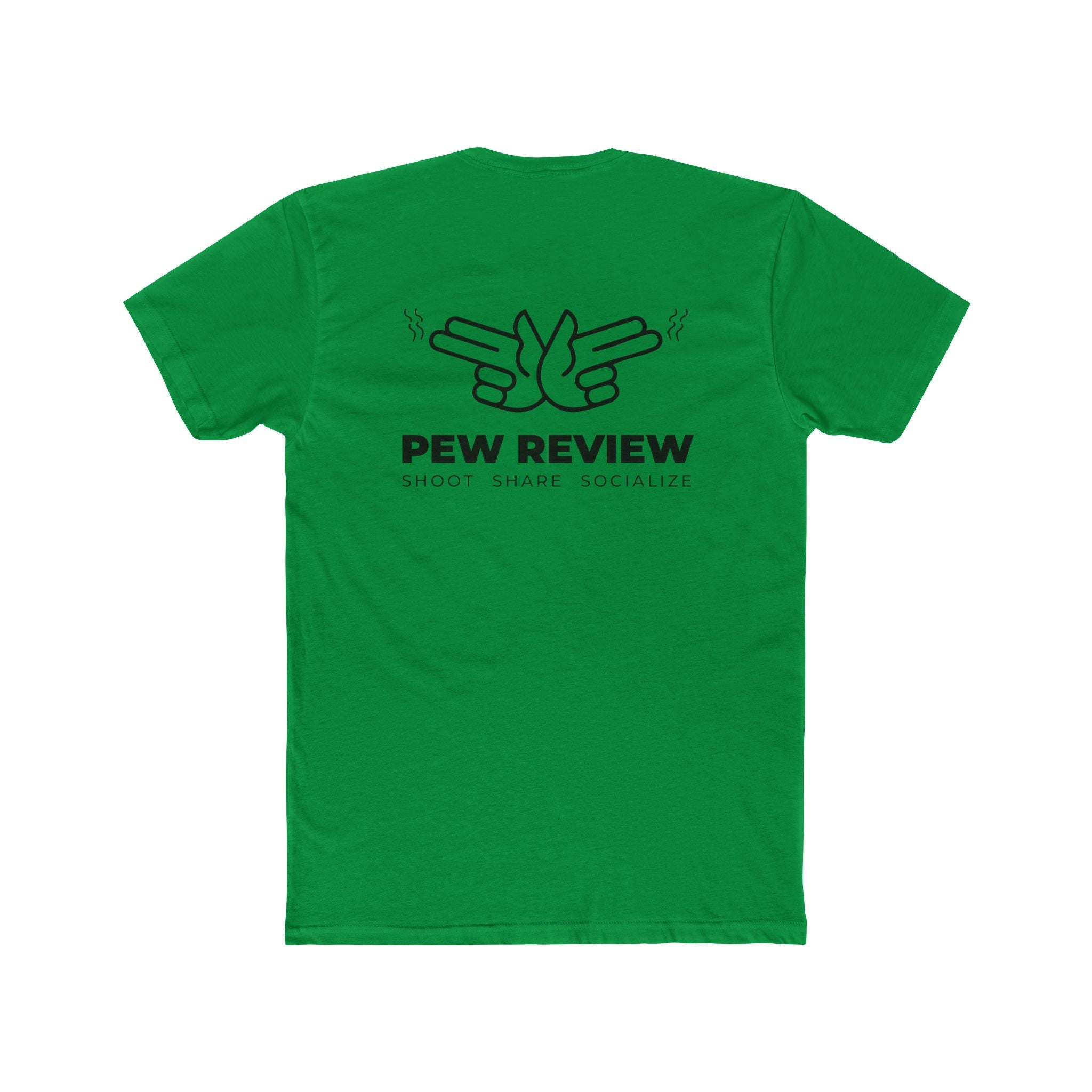 Lowkey Prepared Collab Tee — "Pew Review" Graphic Cotton Crew Shirt