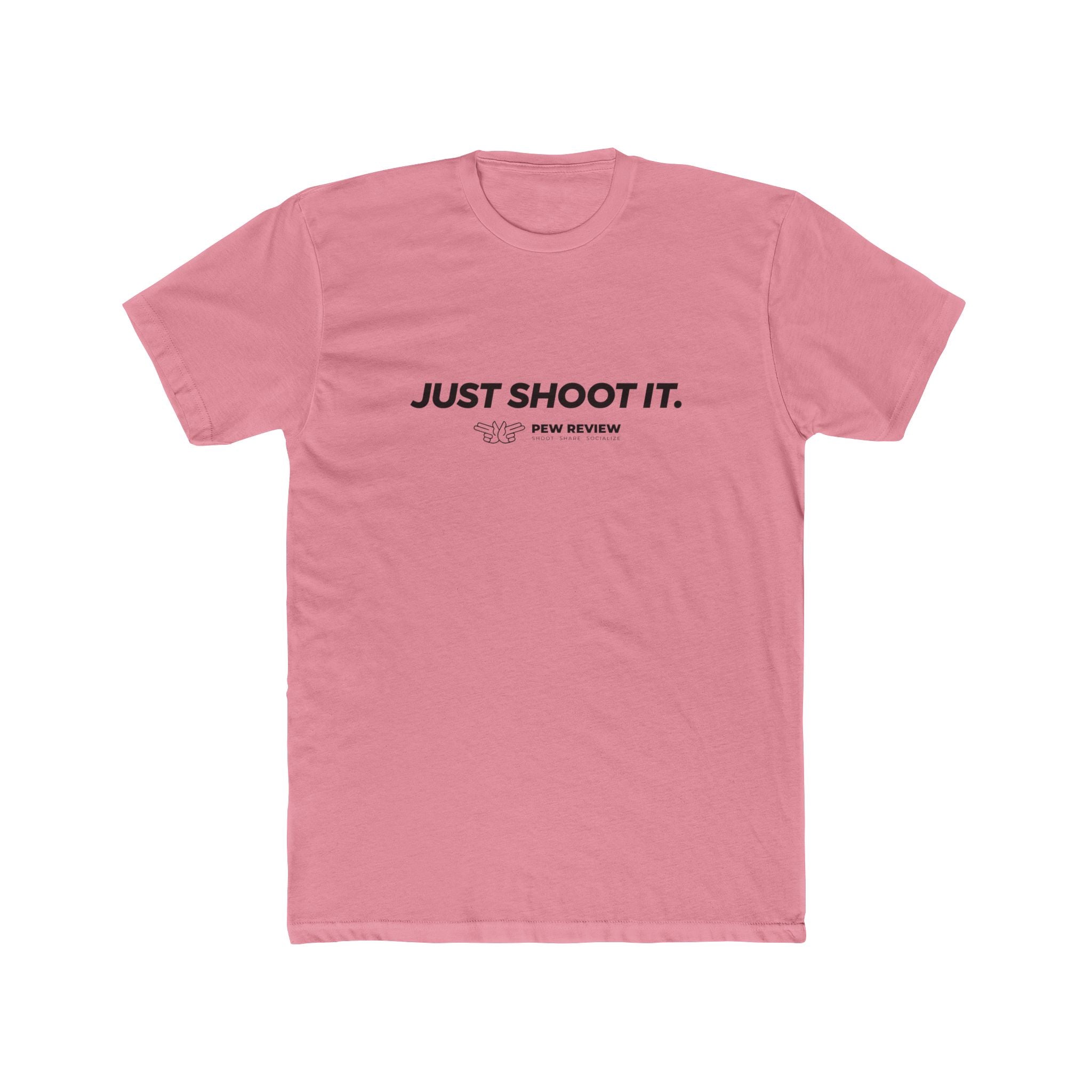 Just Shoot It text tee | Target Silhouette Hands back print T‑Shirt