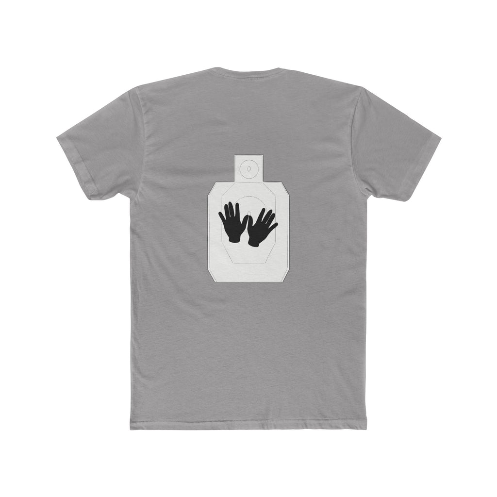 Just Shoot It text tee | Target Silhouette Hands back print T‑Shirt