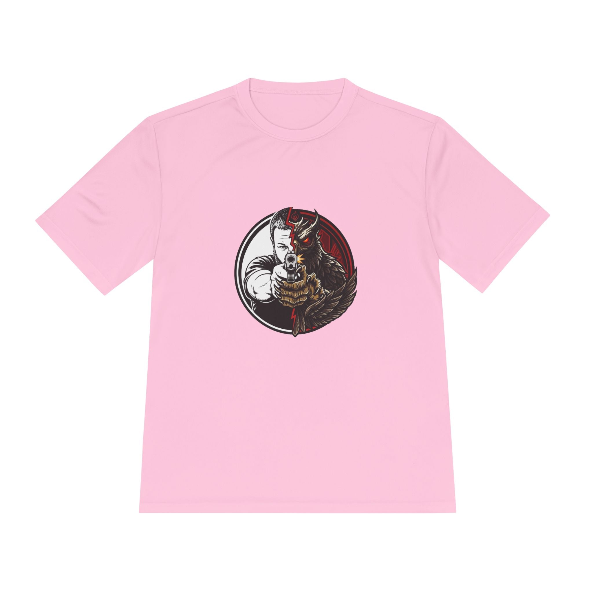 Pew Review Target Shooter Graphic Tee — Skull Gunslinger Design