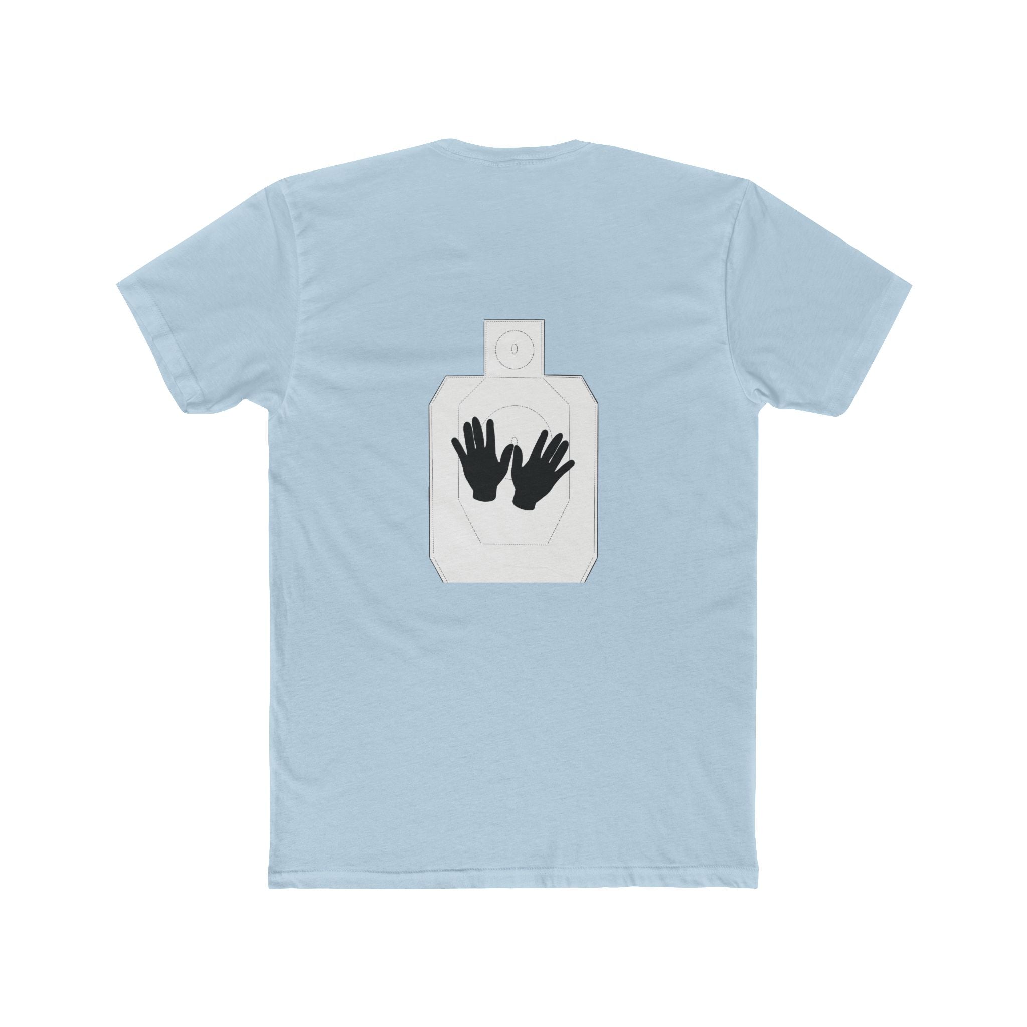 Just Shoot It text tee | Target Silhouette Hands back print T‑Shirt