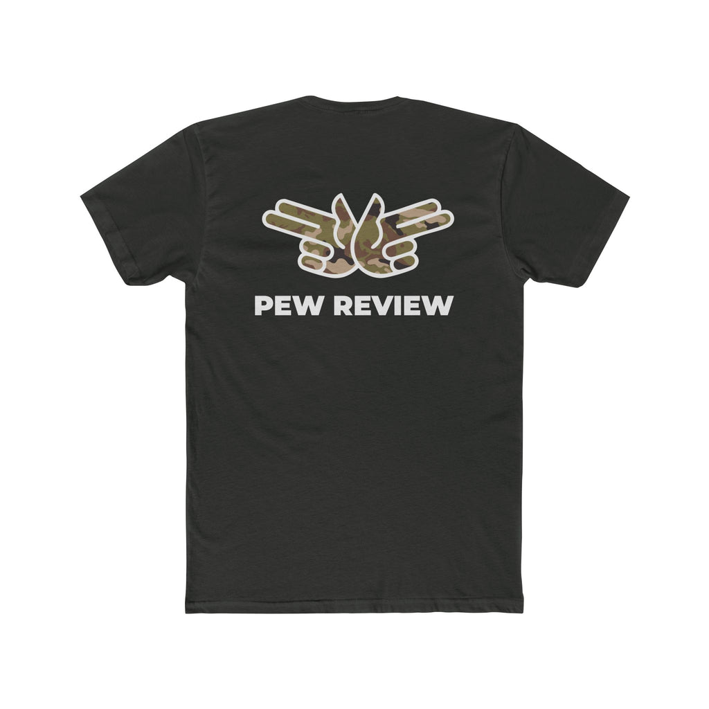 HUA! U.S. Air Force Tee — Back 'Pew Review' Camo Logo Shirt