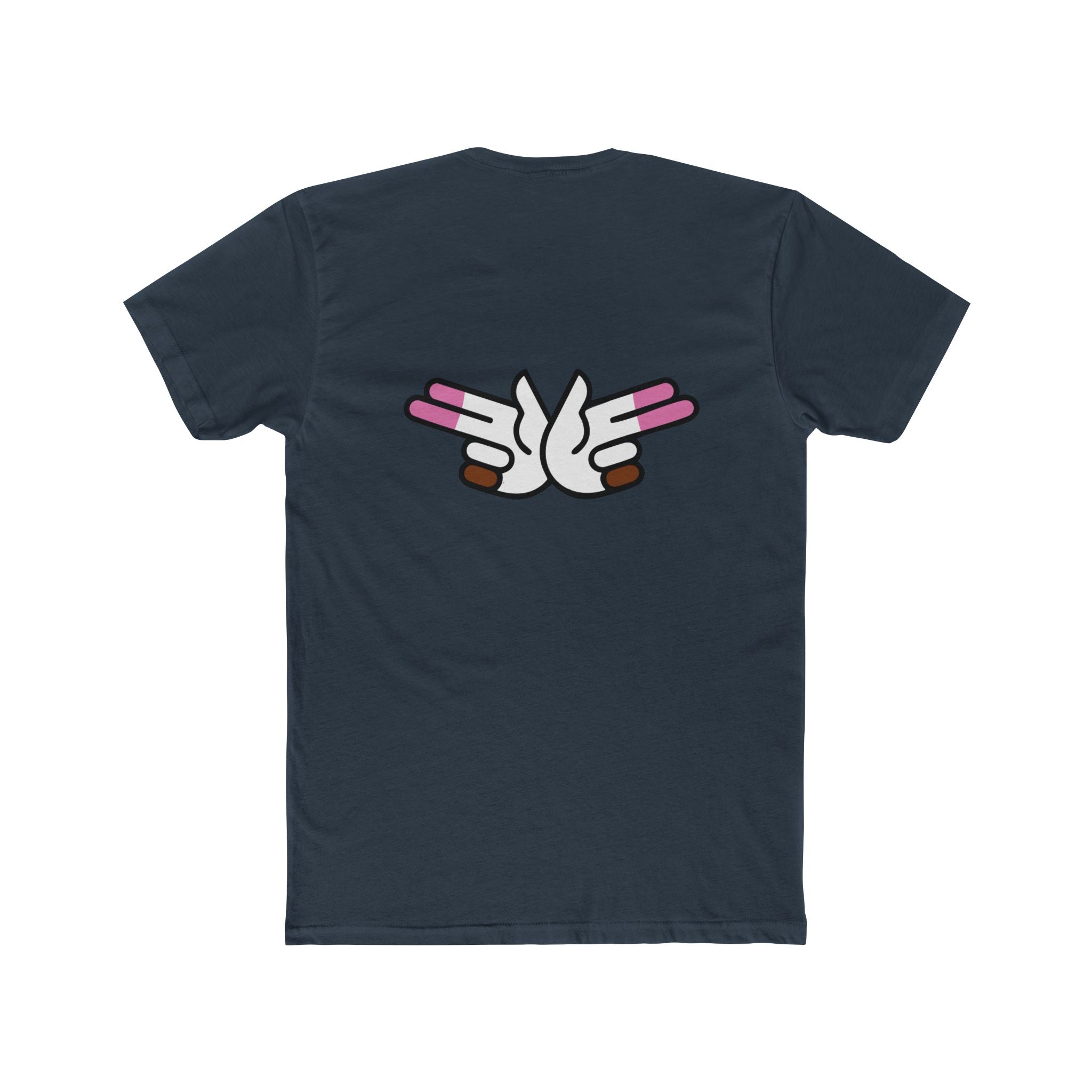 Peace Dove Graphic Tee — Retro Hands Holding Pink Candies