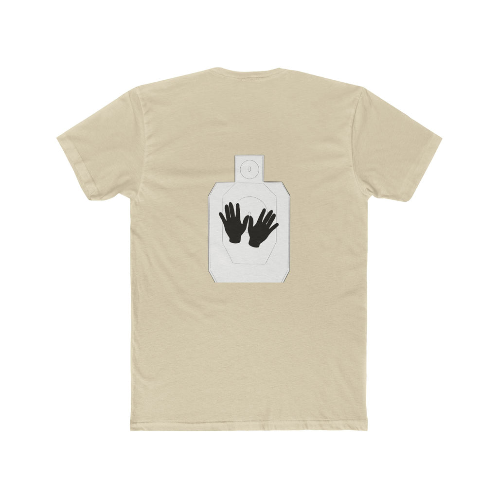 Just Shoot It text tee | Target Silhouette Hands back print T‑Shirt