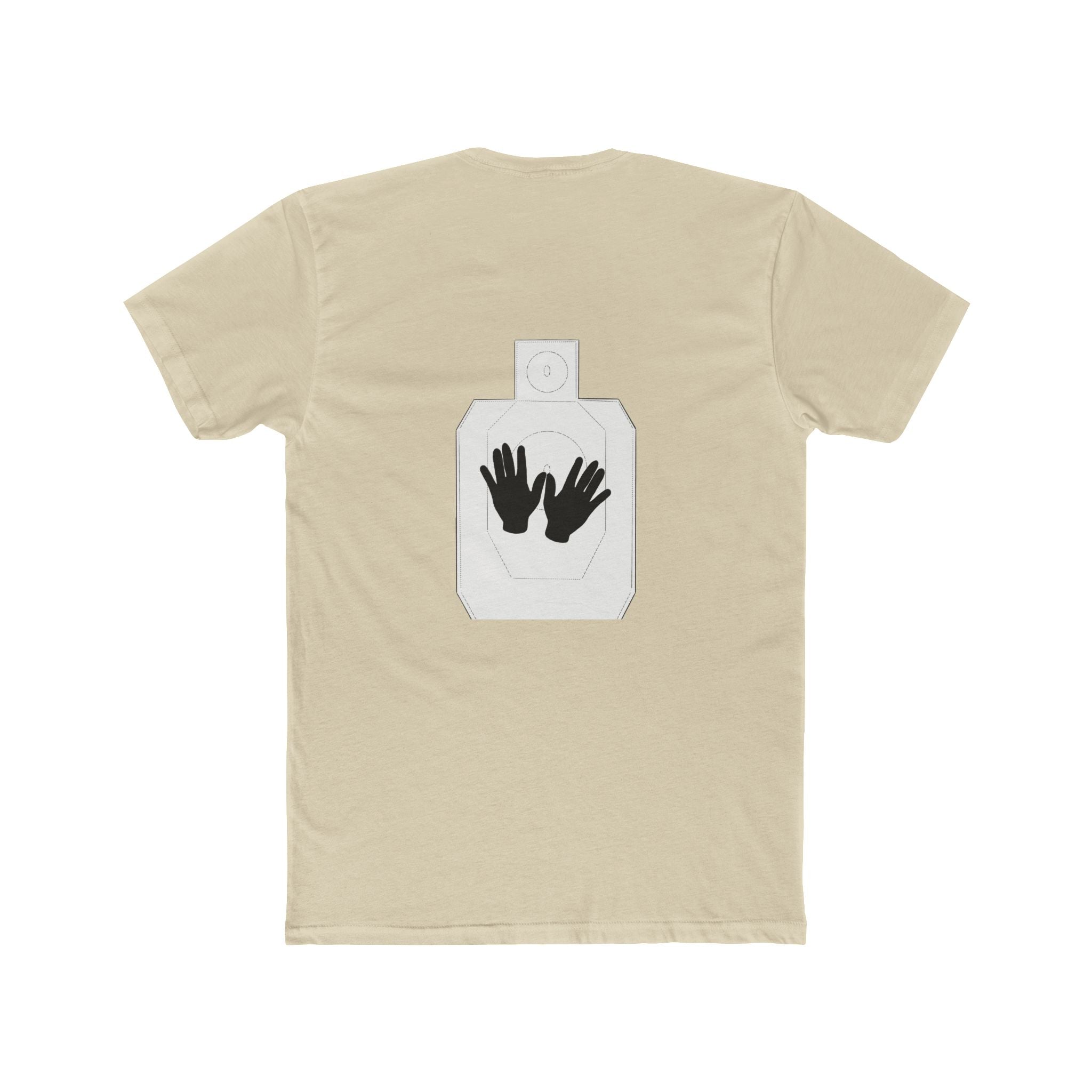 Just Shoot It text tee | Target Silhouette Hands back print T‑Shirt