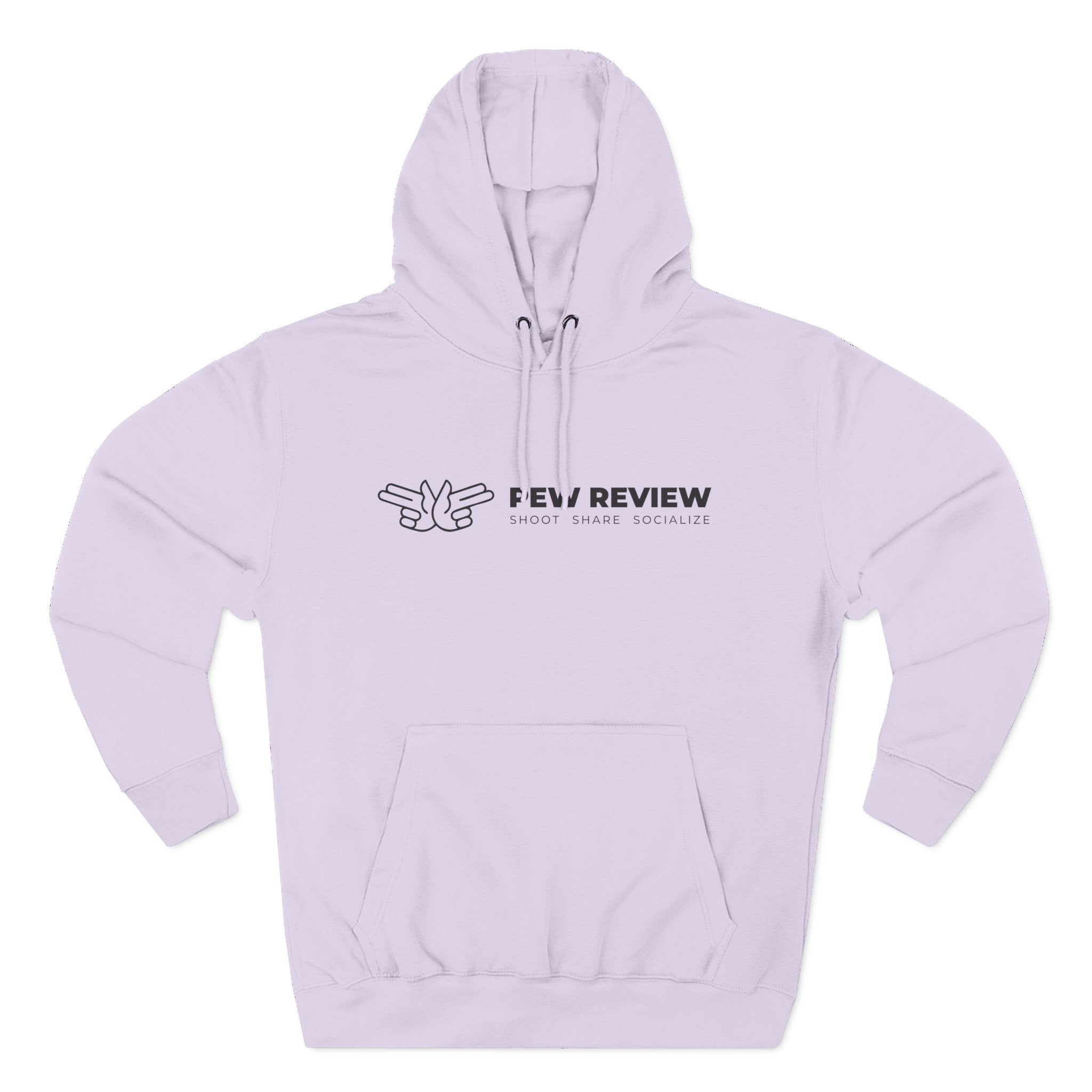 Peace Hand Gesture Hoodie | Minimal Line Art, FEW REVIEW Text