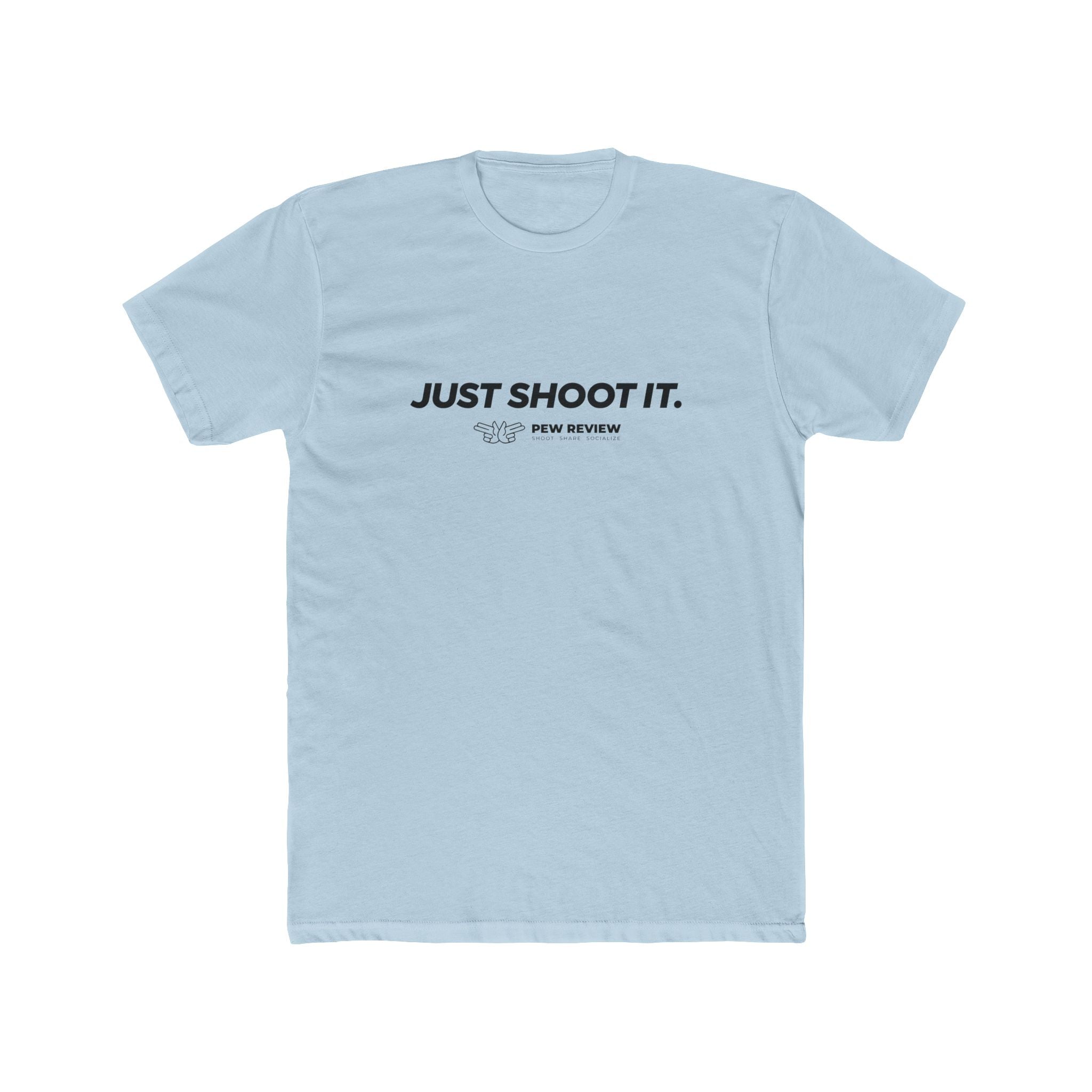 Just Shoot It text tee | Target Silhouette Hands back print T‑Shirt