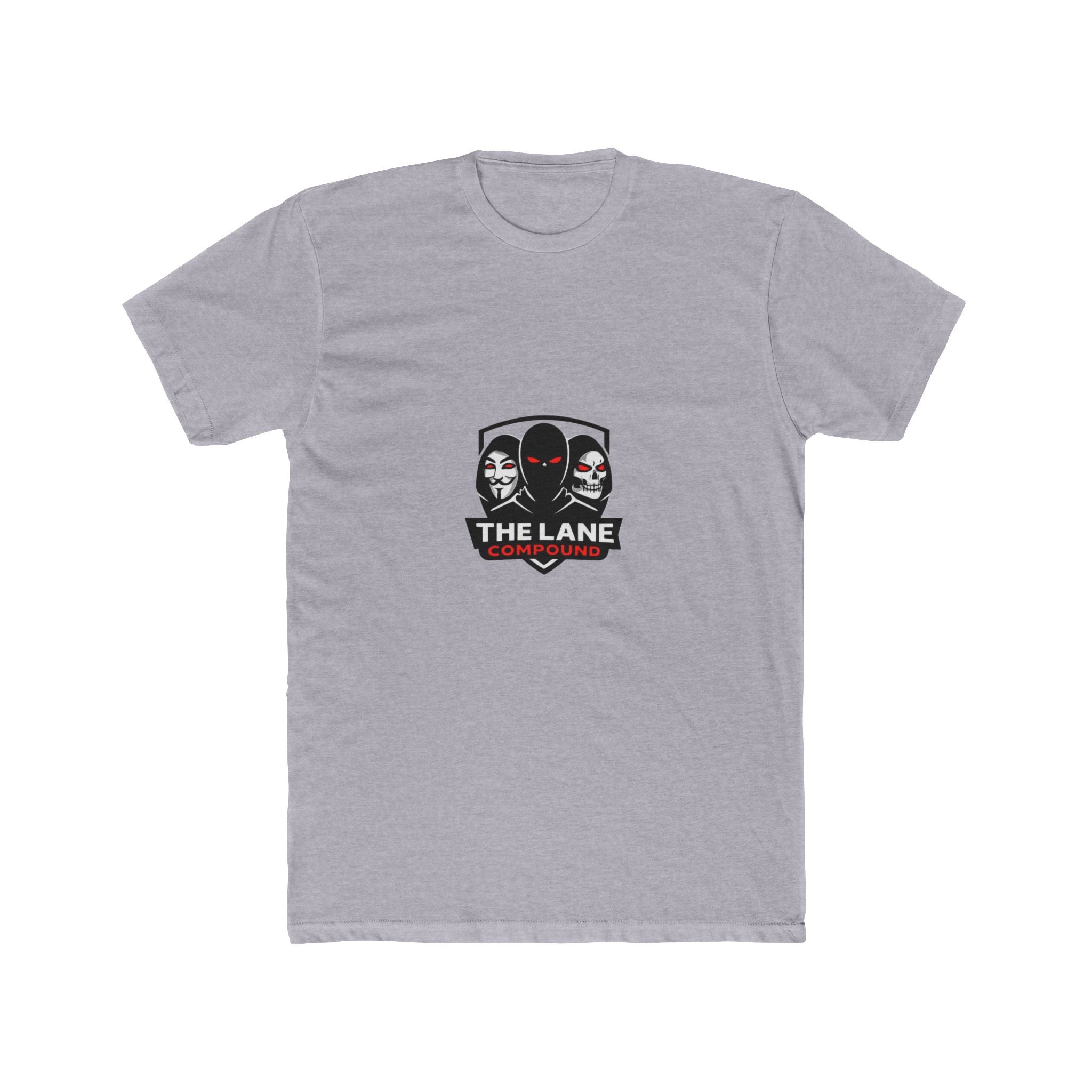Crew Tee — 'The Lane' Gaming Logo T‑Shirt (Skull Mask Emblem)