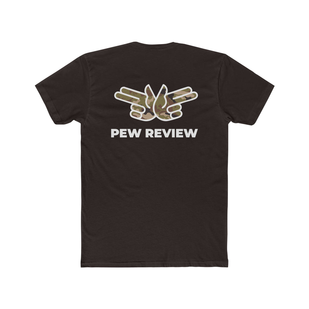 HUA! U.S. Air Force Tee — Back 'Pew Review' Camo Logo Shirt