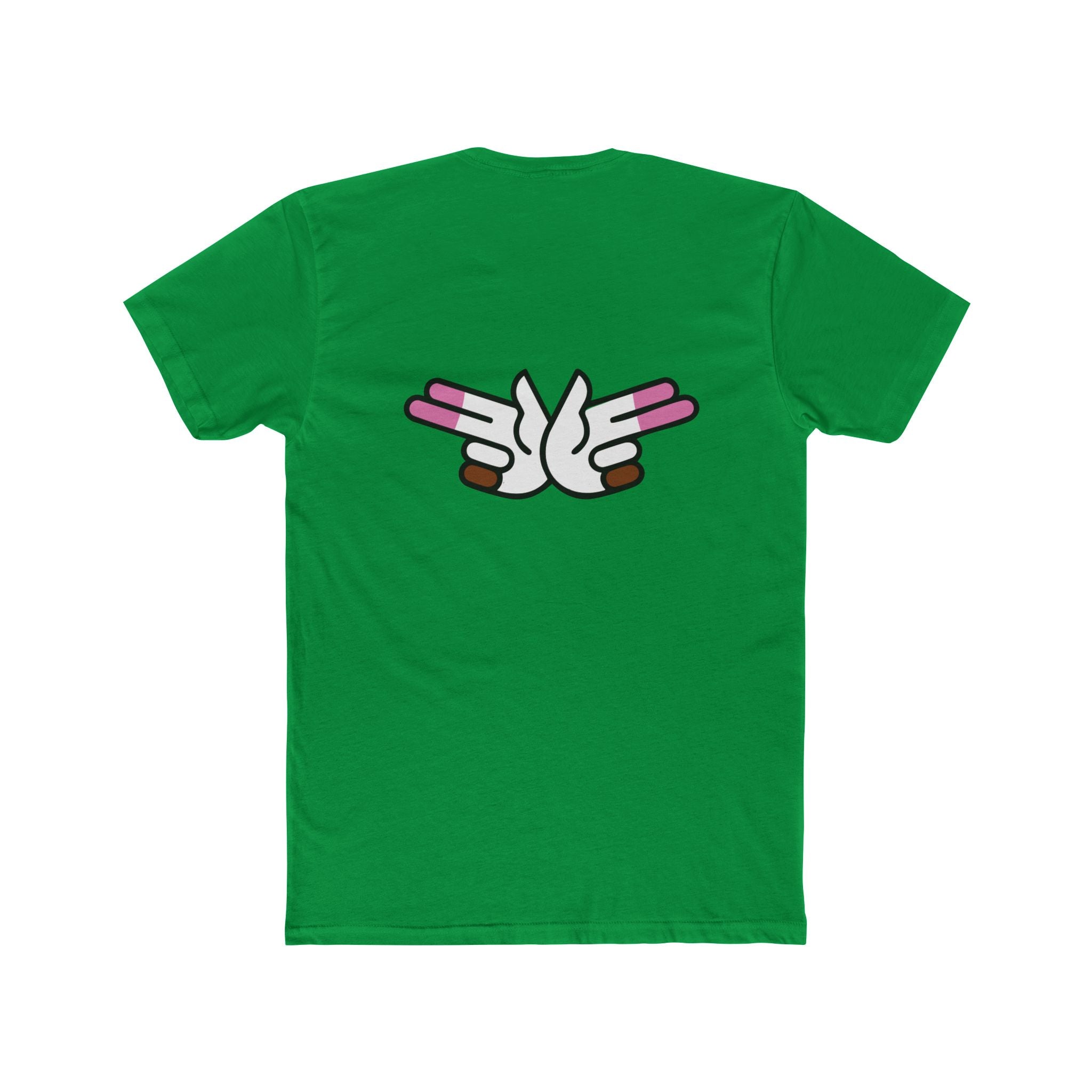 Peace Dove Graphic Tee — Retro Hands Holding Pink Candies