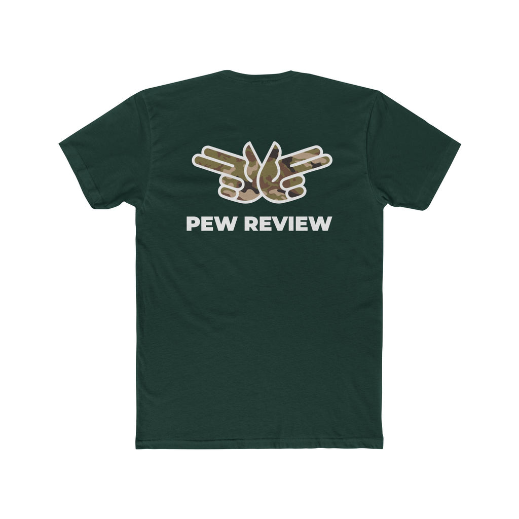 HUA! U.S. Air Force Tee — Back 'Pew Review' Camo Logo Shirt