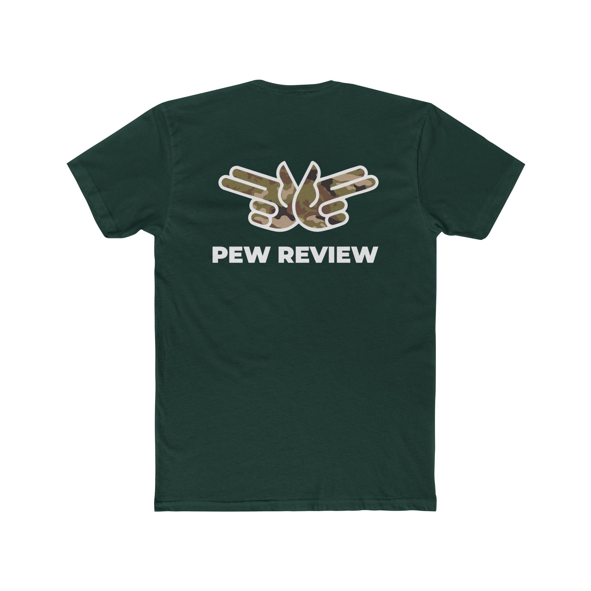 HUA! U.S. Air Force Tee — Back 'Pew Review' Camo Logo Shirt
