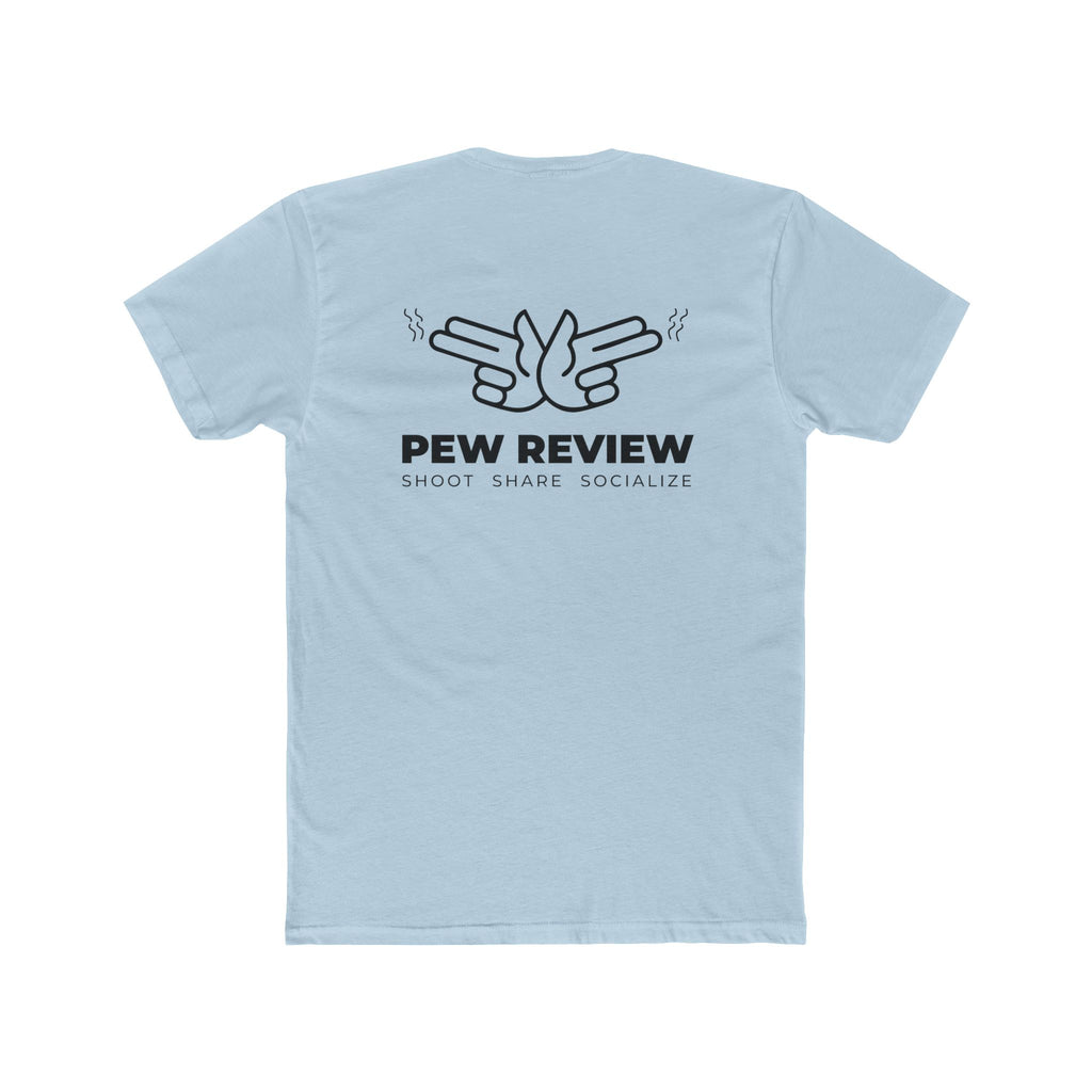 Lowkey Prepared Collab Tee — "Pew Review" Graphic Cotton Crew Shirt