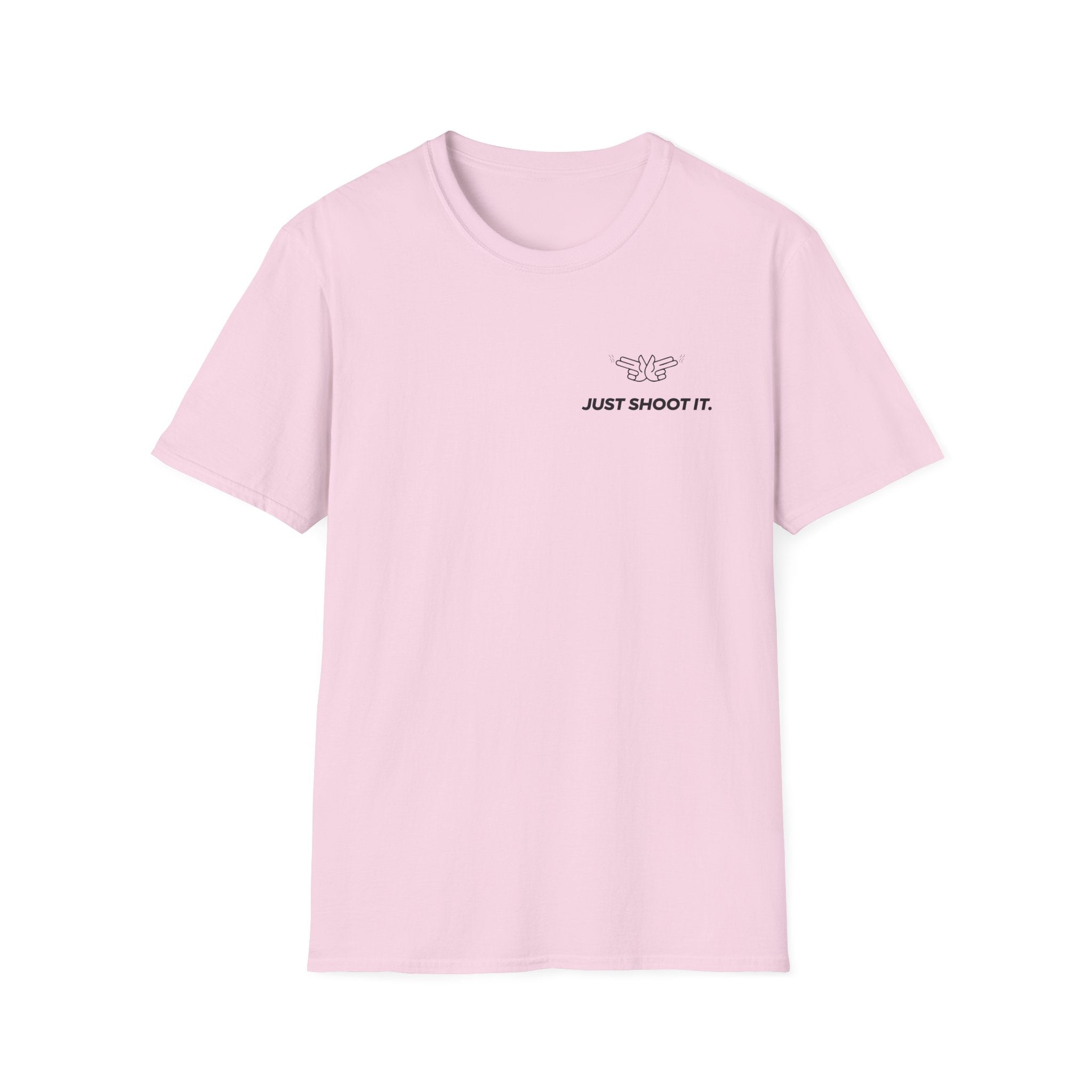 Just Shoot It T-Shirt | Minimal Typography Photography Tee