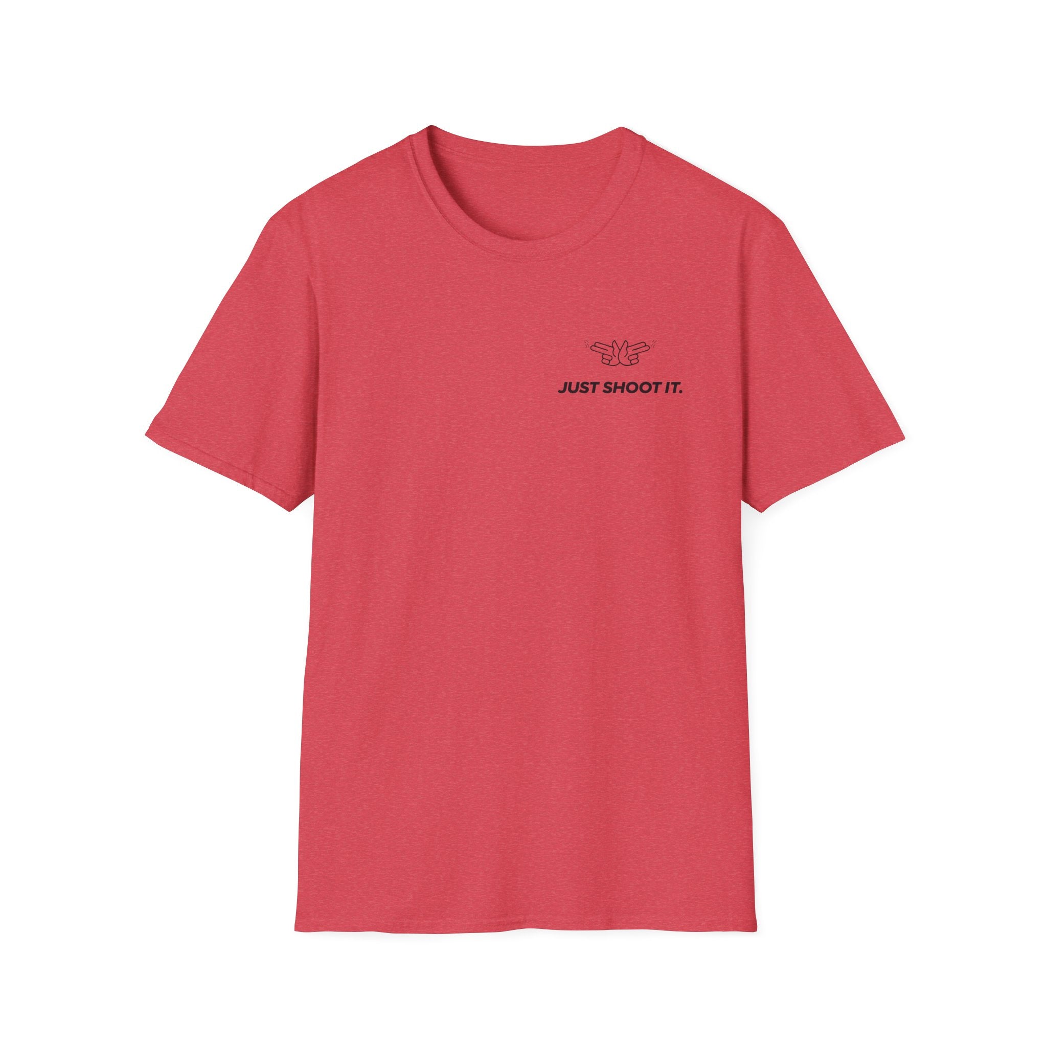 Just Shoot It T-Shirt | Minimal Typography Photography Tee
