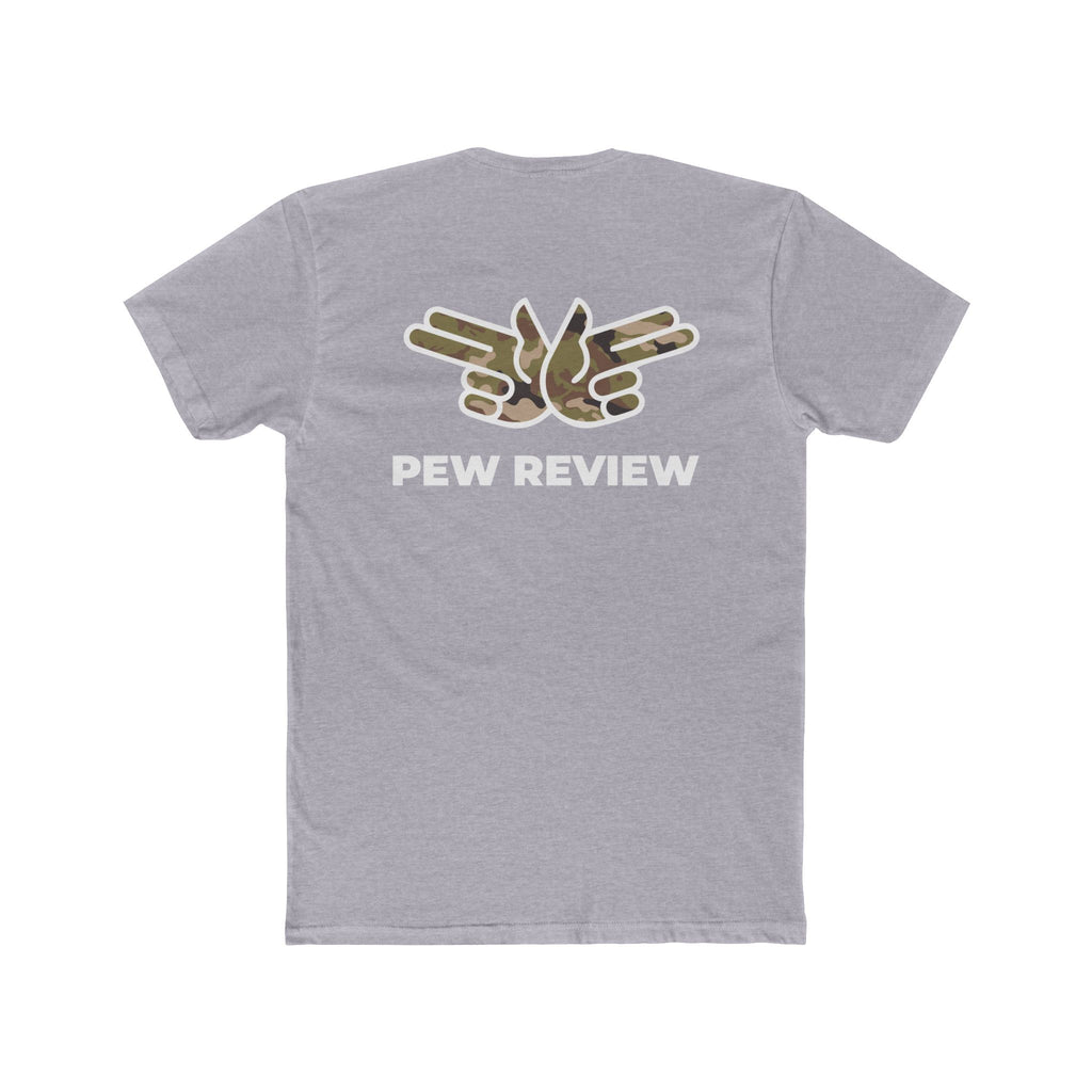 HUA! U.S. Air Force Tee — Back 'Pew Review' Camo Logo Shirt