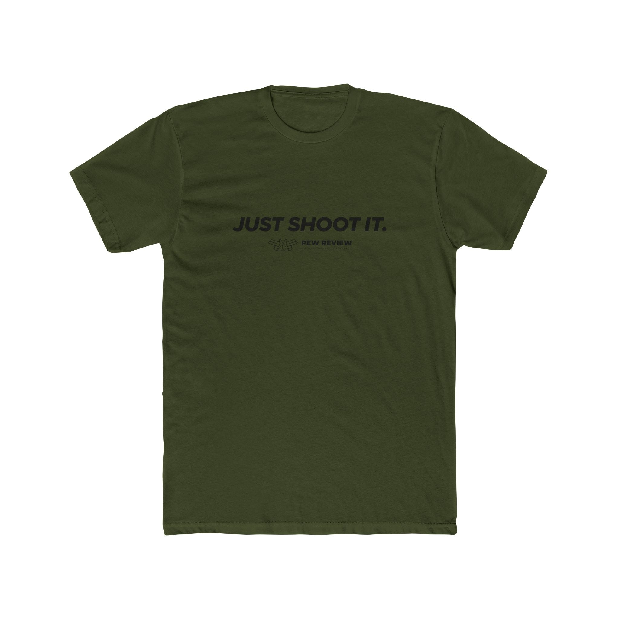 Just Shoot It text tee | Target Silhouette Hands back print T‑Shirt
