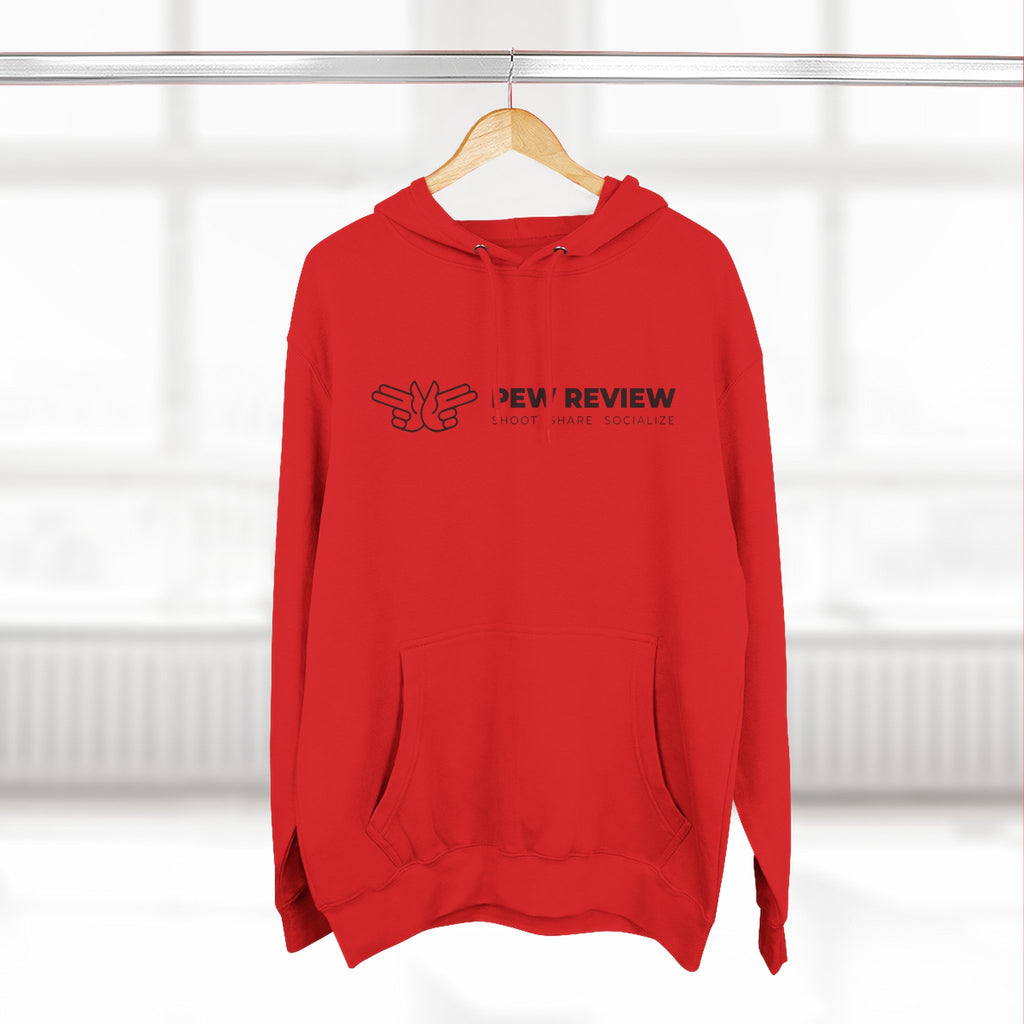 Peace Hand Gesture Hoodie | Minimal Line Art, FEW REVIEW Text