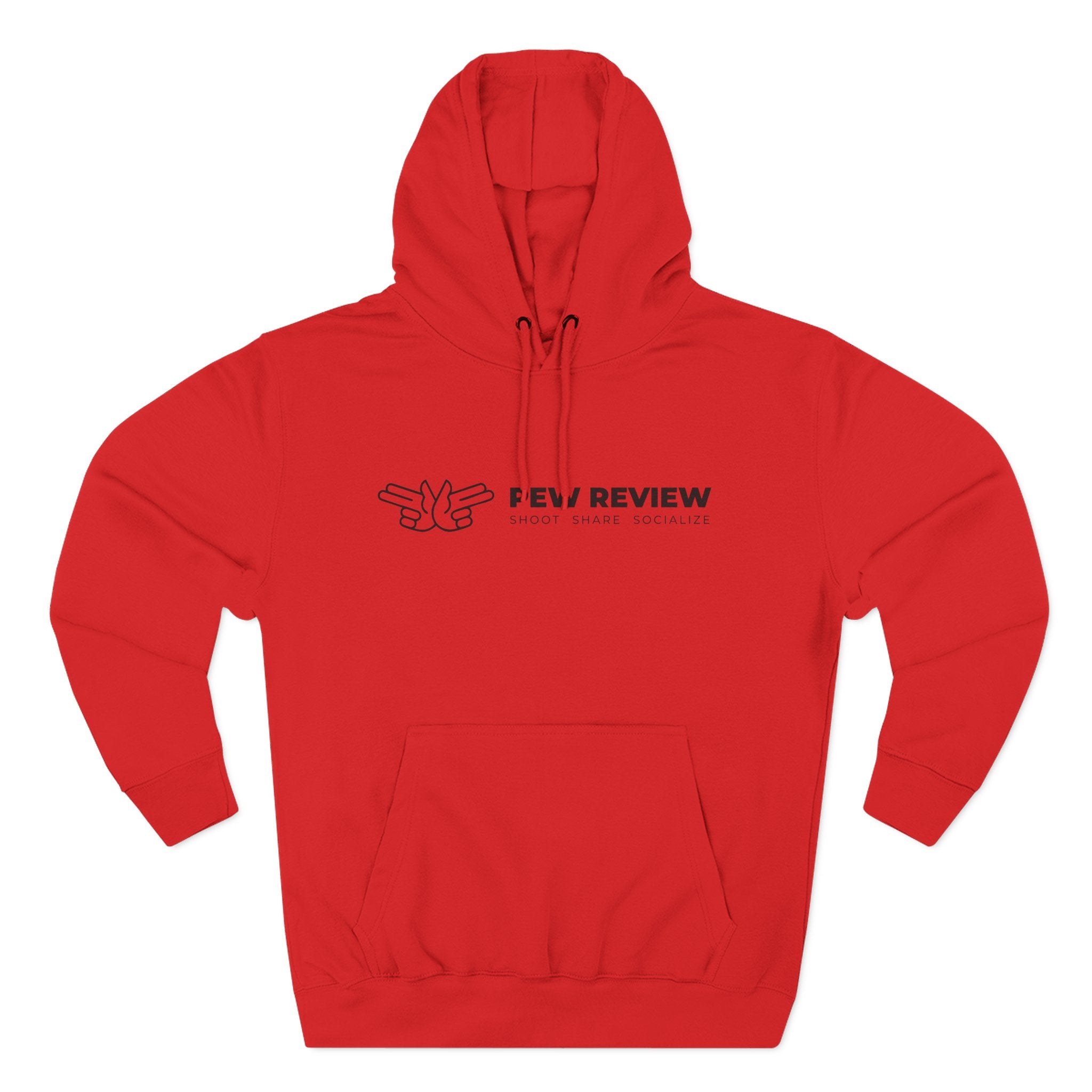 Peace Hand Gesture Hoodie | Minimal Line Art, FEW REVIEW Text