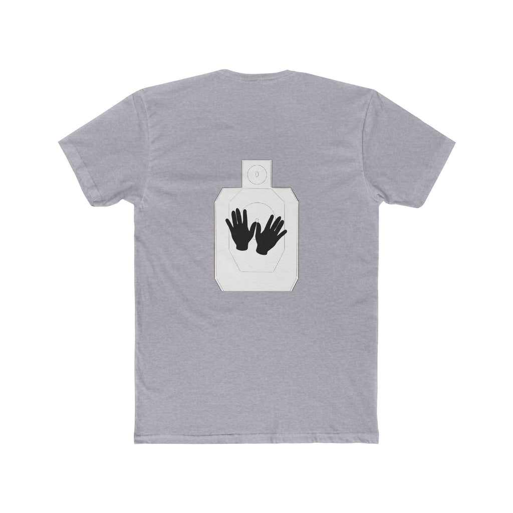 Just Shoot It text tee | Target Silhouette Hands back print T‑Shirt
