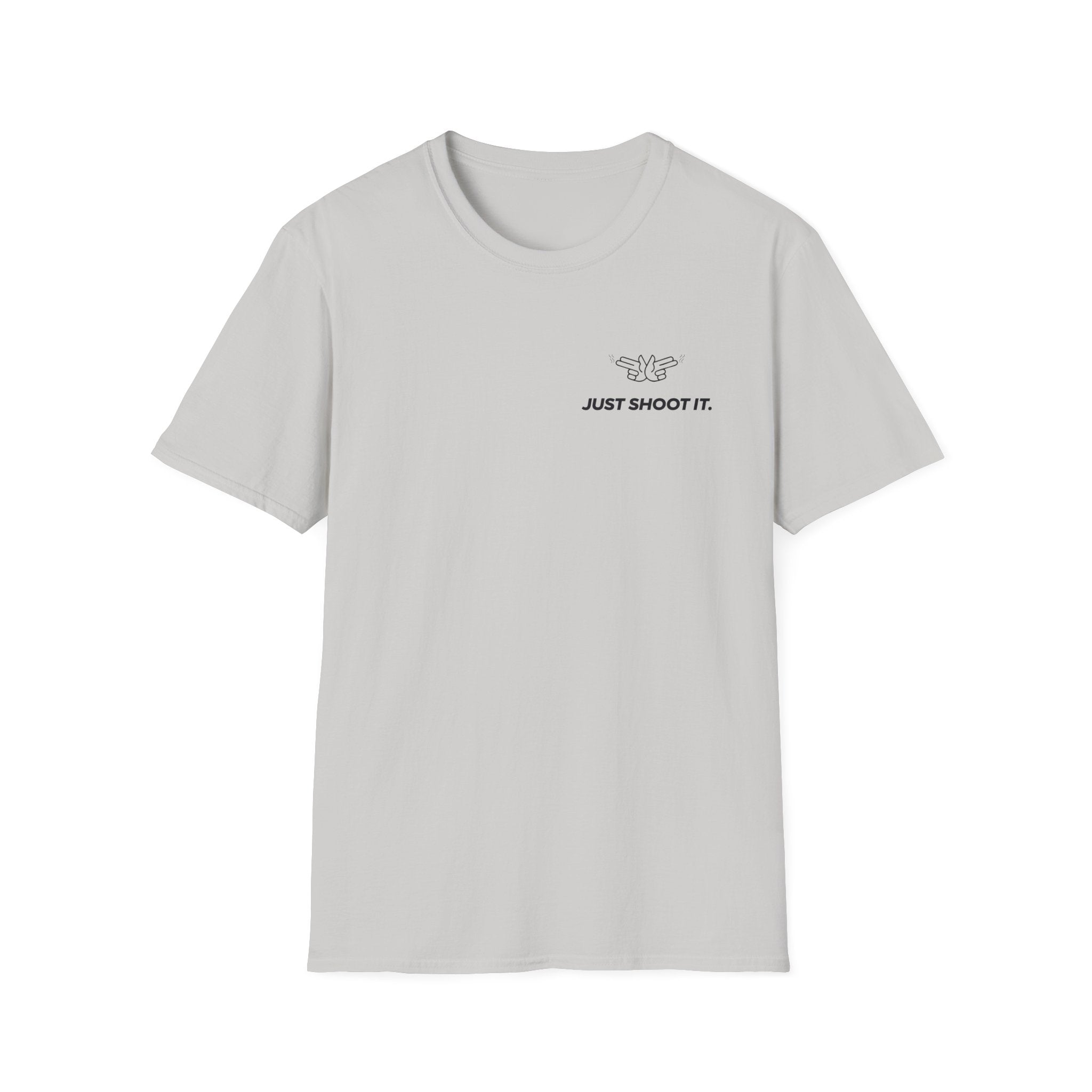 Just Shoot It T-Shirt | Minimal Typography Photography Tee