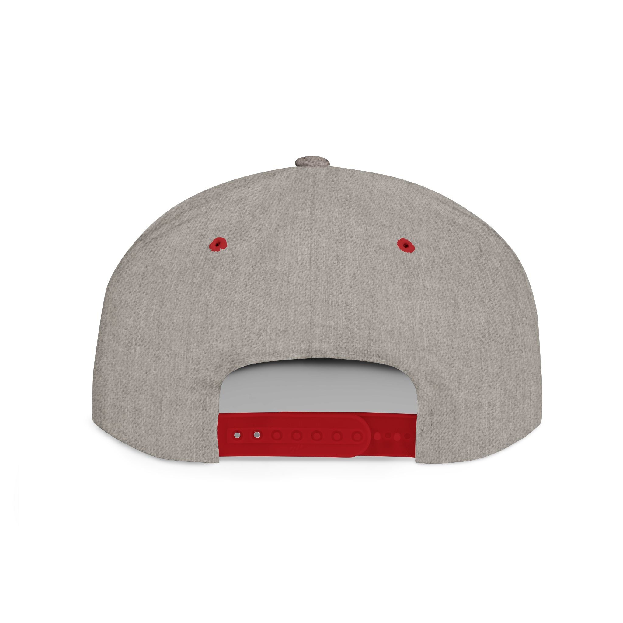 Pew Review logo Flat Bill Snapback | Minimal embroidered trucker cap