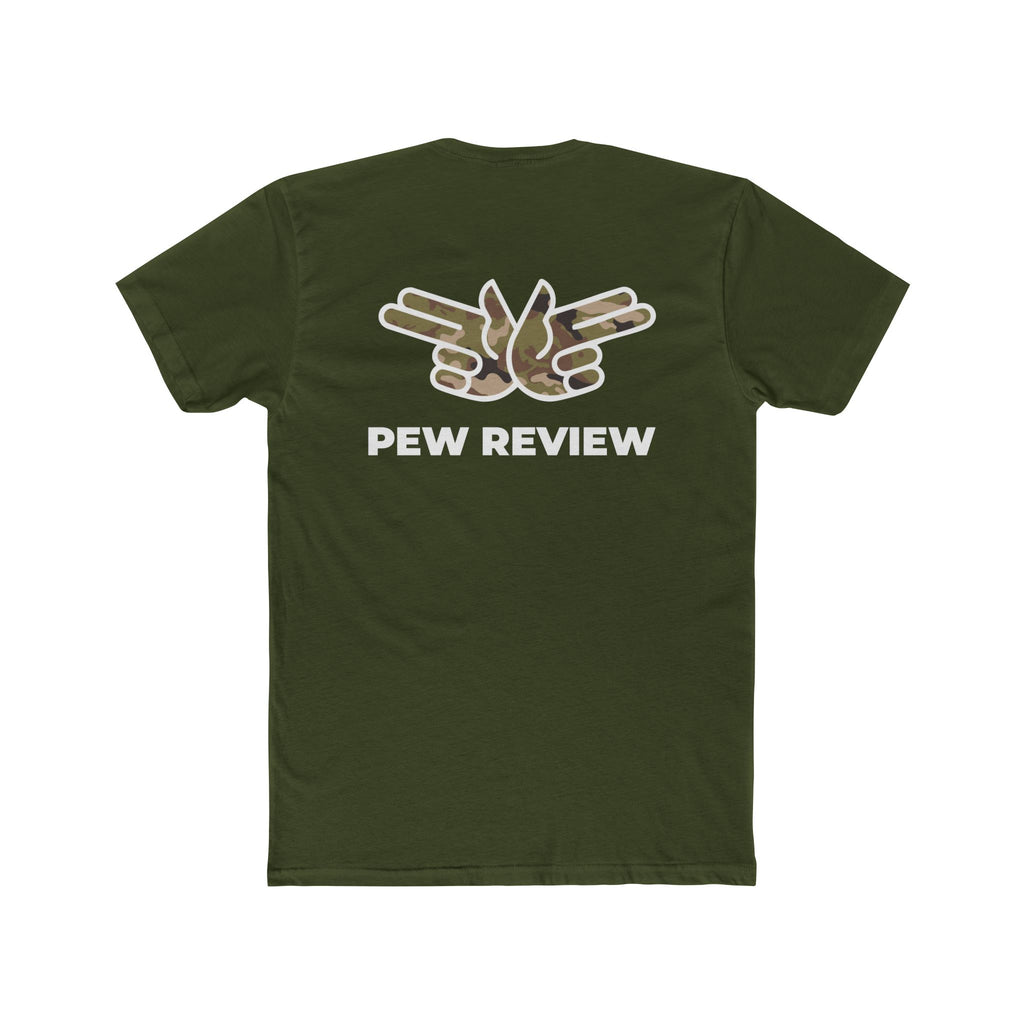 HUA! U.S. Air Force Tee — Back 'Pew Review' Camo Logo Shirt