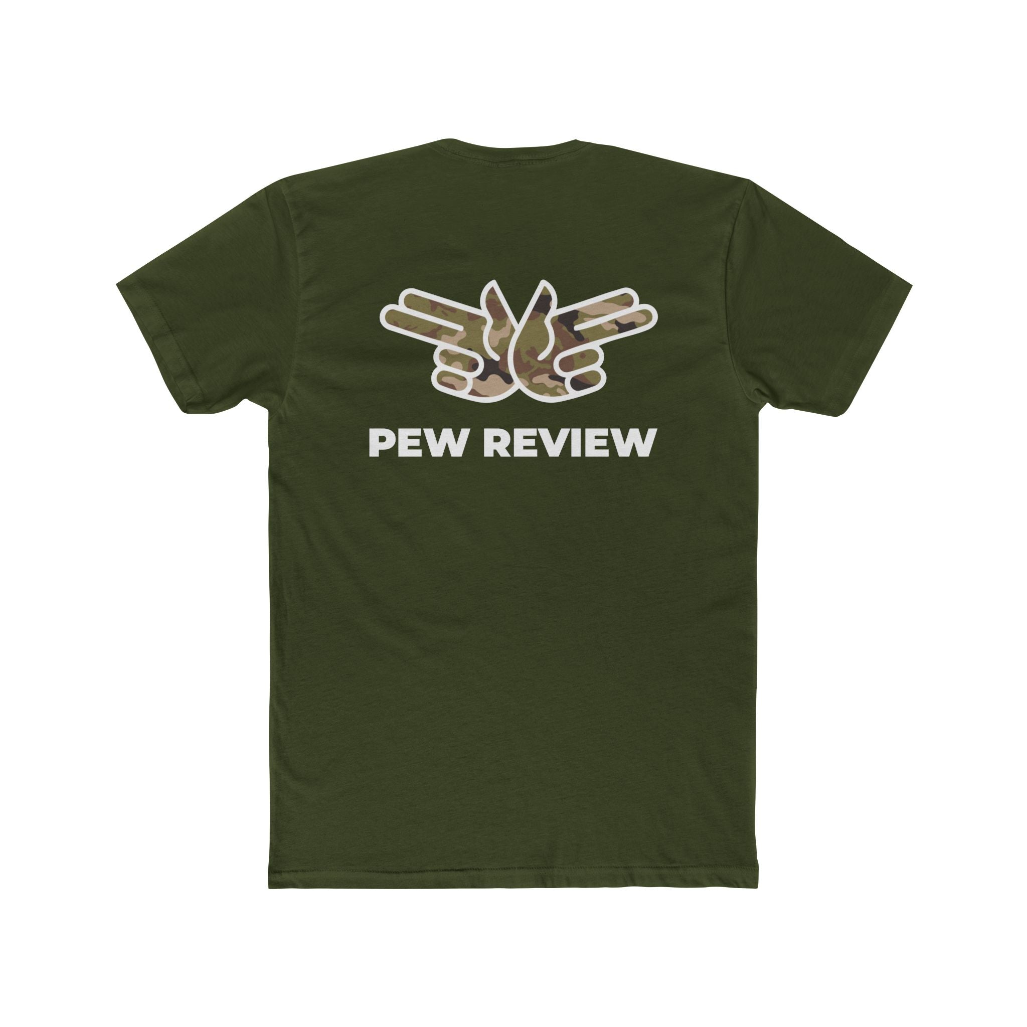 HUA! U.S. Air Force Tee — Back 'Pew Review' Camo Logo Shirt