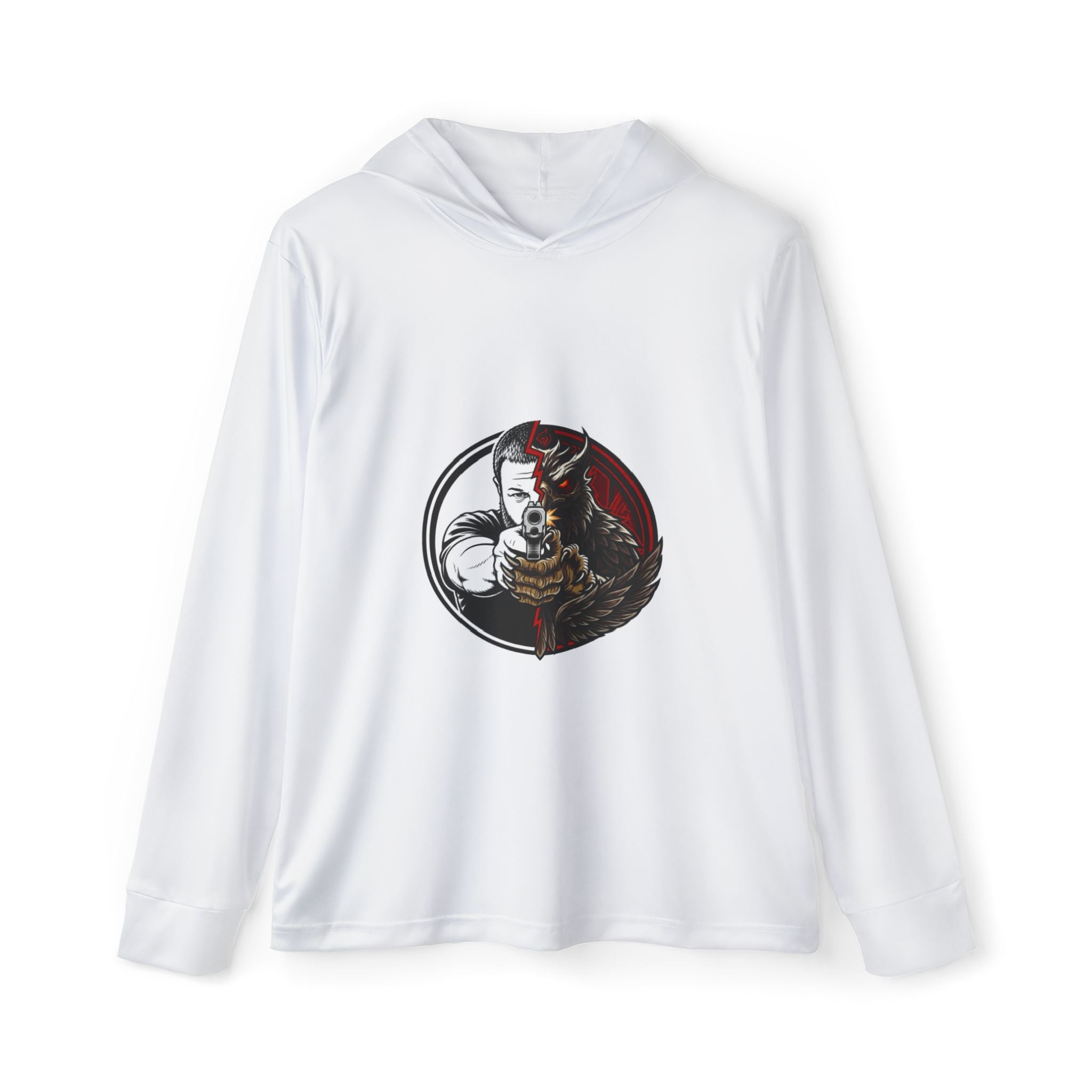 Men's Sports Warmup Hoodie – Pew Review Shooting Graphic Performance Hoodie