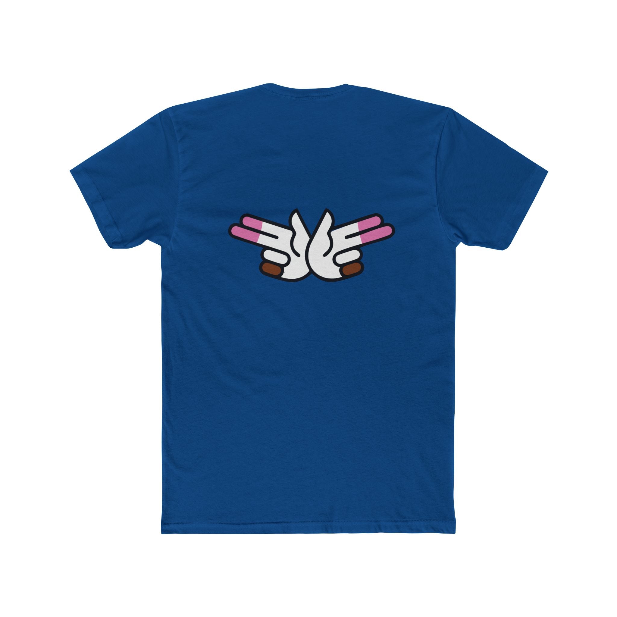 Peace Dove Graphic Tee — Retro Hands Holding Pink Candies