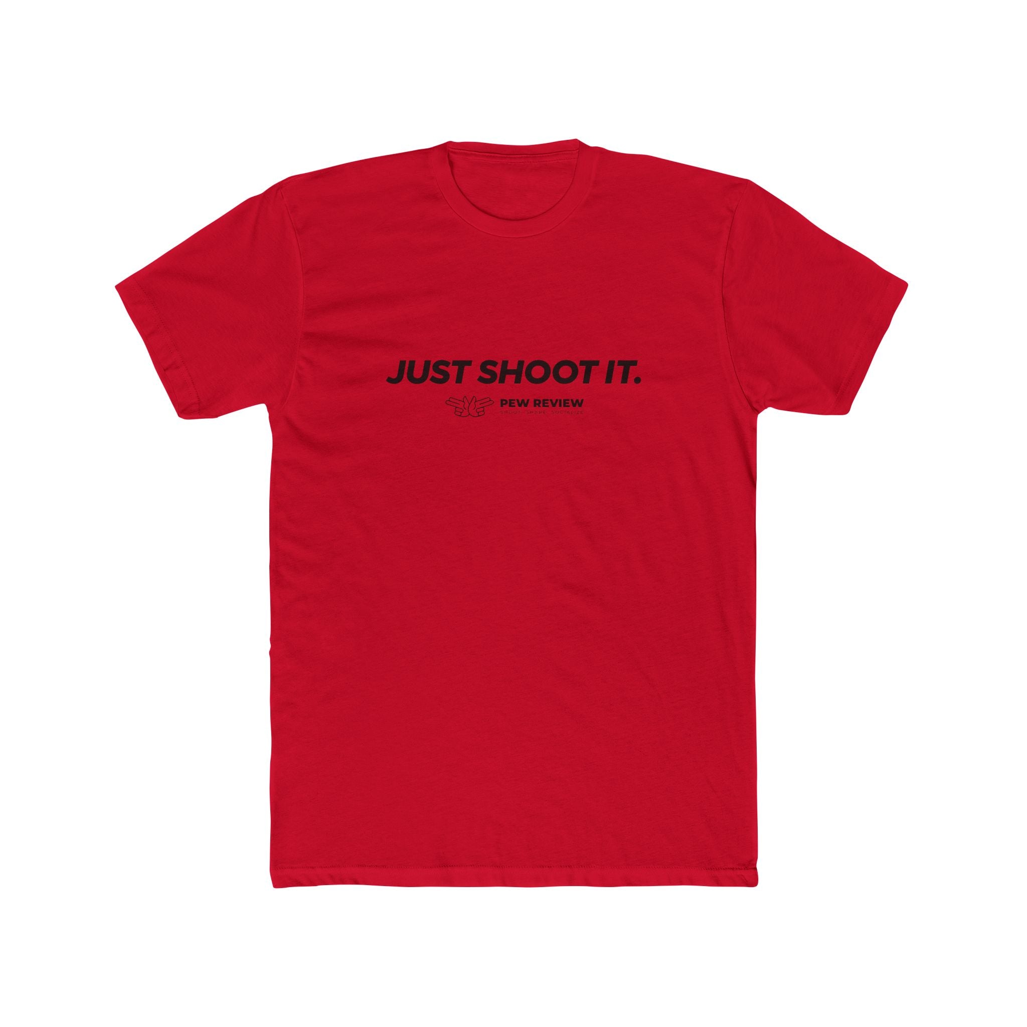 Just Shoot It text tee | Target Silhouette Hands back print T‑Shirt