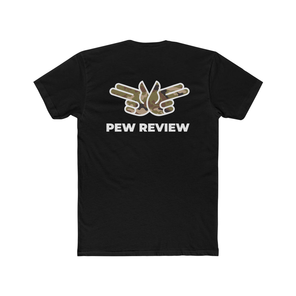 HUA! U.S. Air Force Tee — Back 'Pew Review' Camo Logo Shirt
