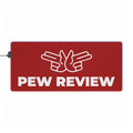 Pew Review LED Gun mat/mouse pad