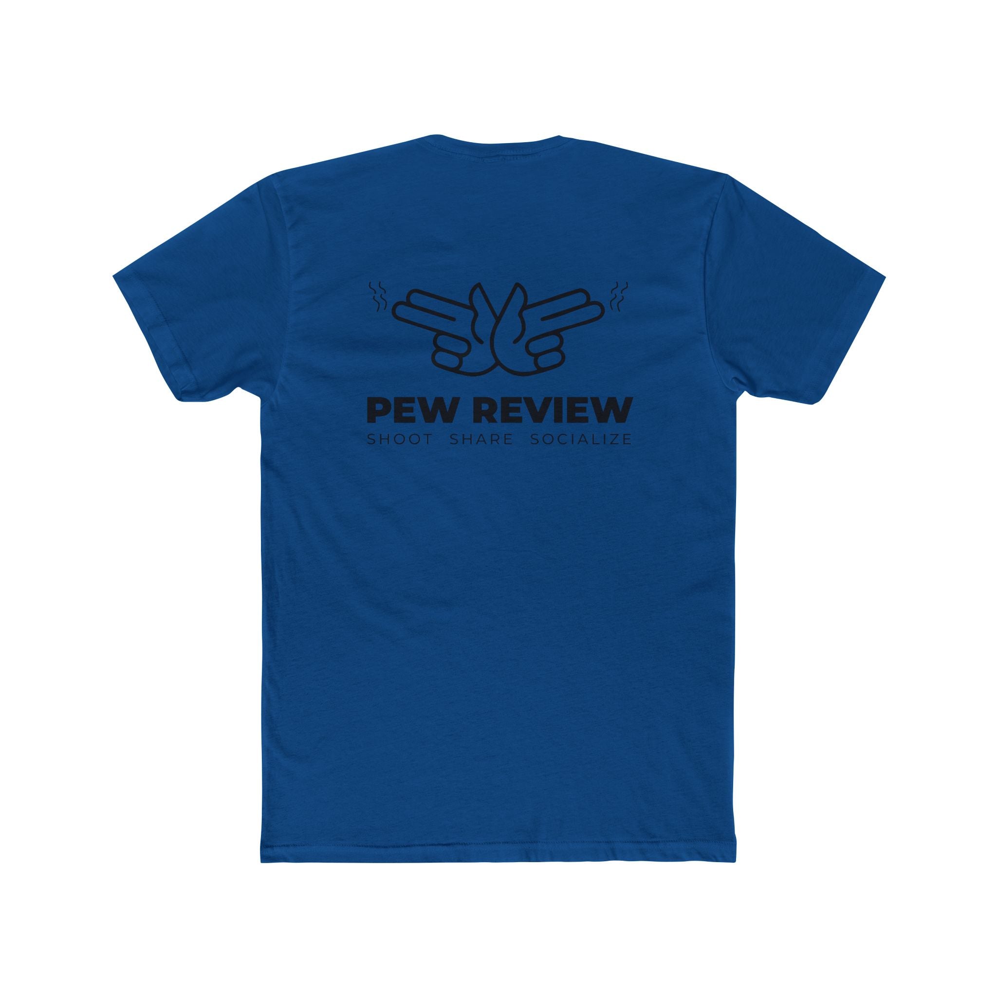 Lowkey Prepared Collab Tee — "Pew Review" Graphic Cotton Crew Shirt