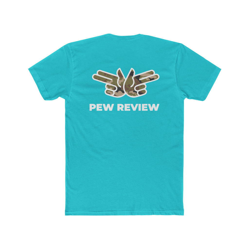 HUA! U.S. Air Force Tee — Back 'Pew Review' Camo Logo Shirt