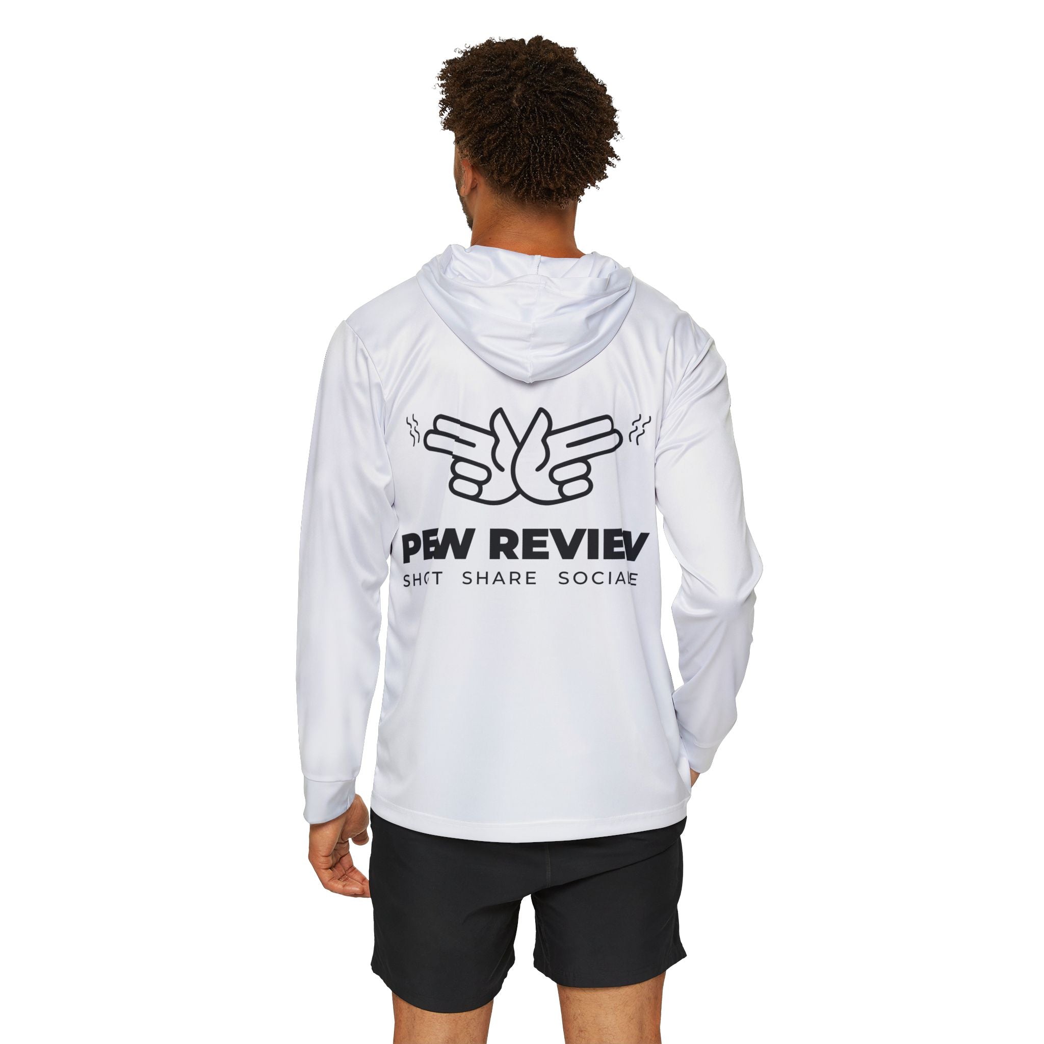 Men's Sports Warmup Hoodie – Pew Review Shooting Graphic Performance Hoodie