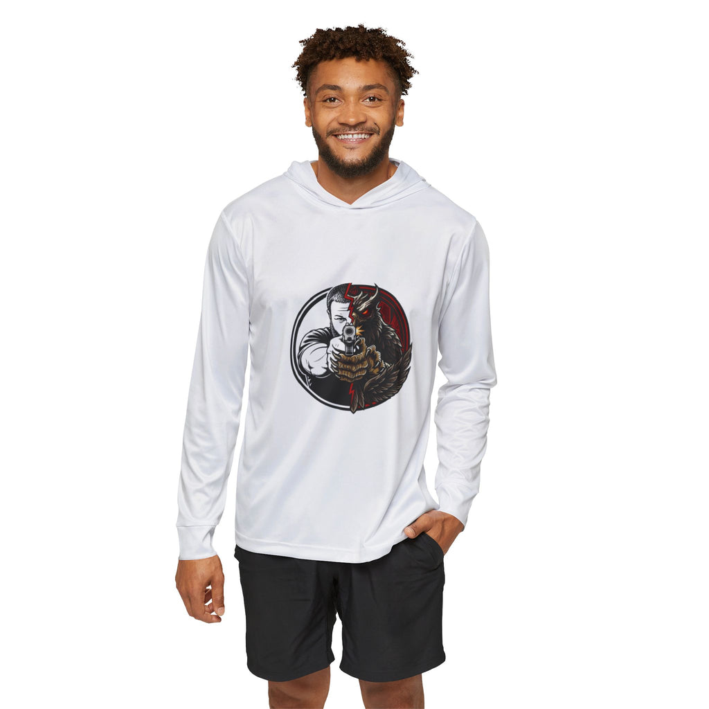 Men's Sports Warmup Hoodie – Pew Review Shooting Graphic Performance Hoodie