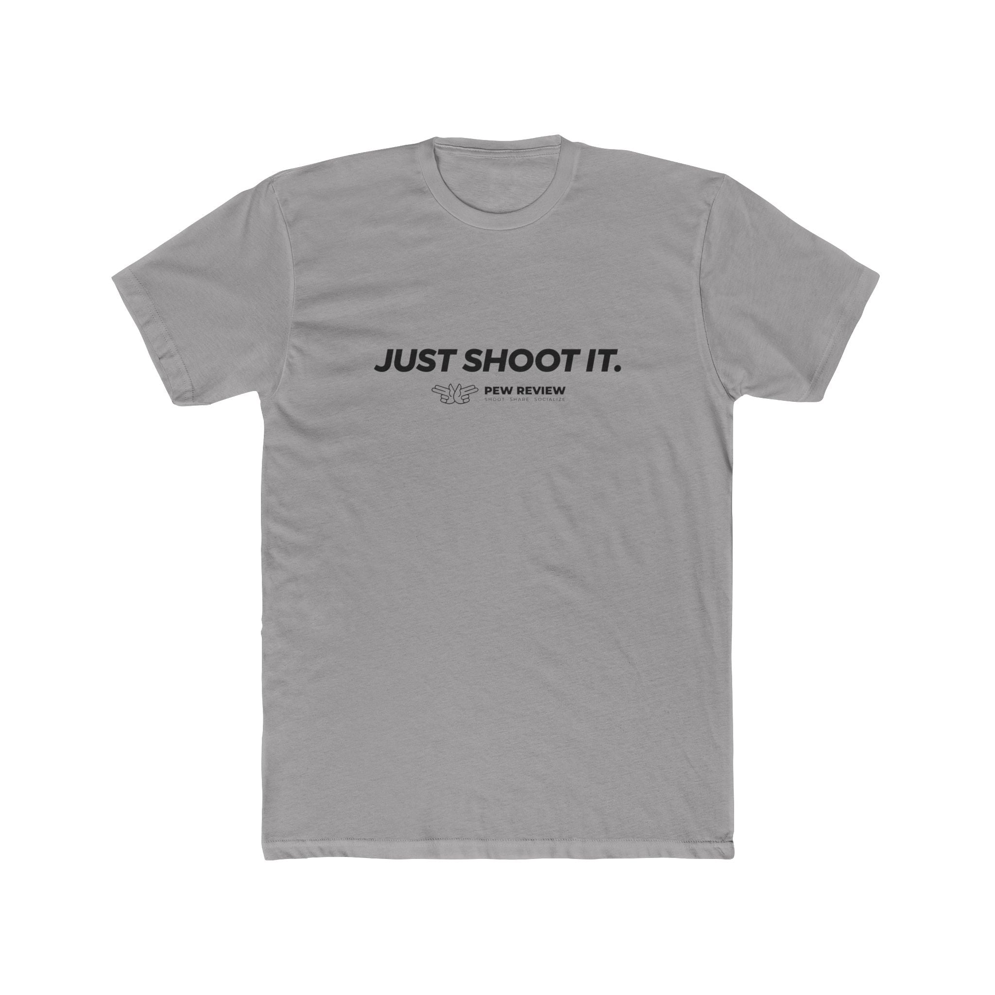 Just Shoot It text tee | Target Silhouette Hands back print T‑Shirt