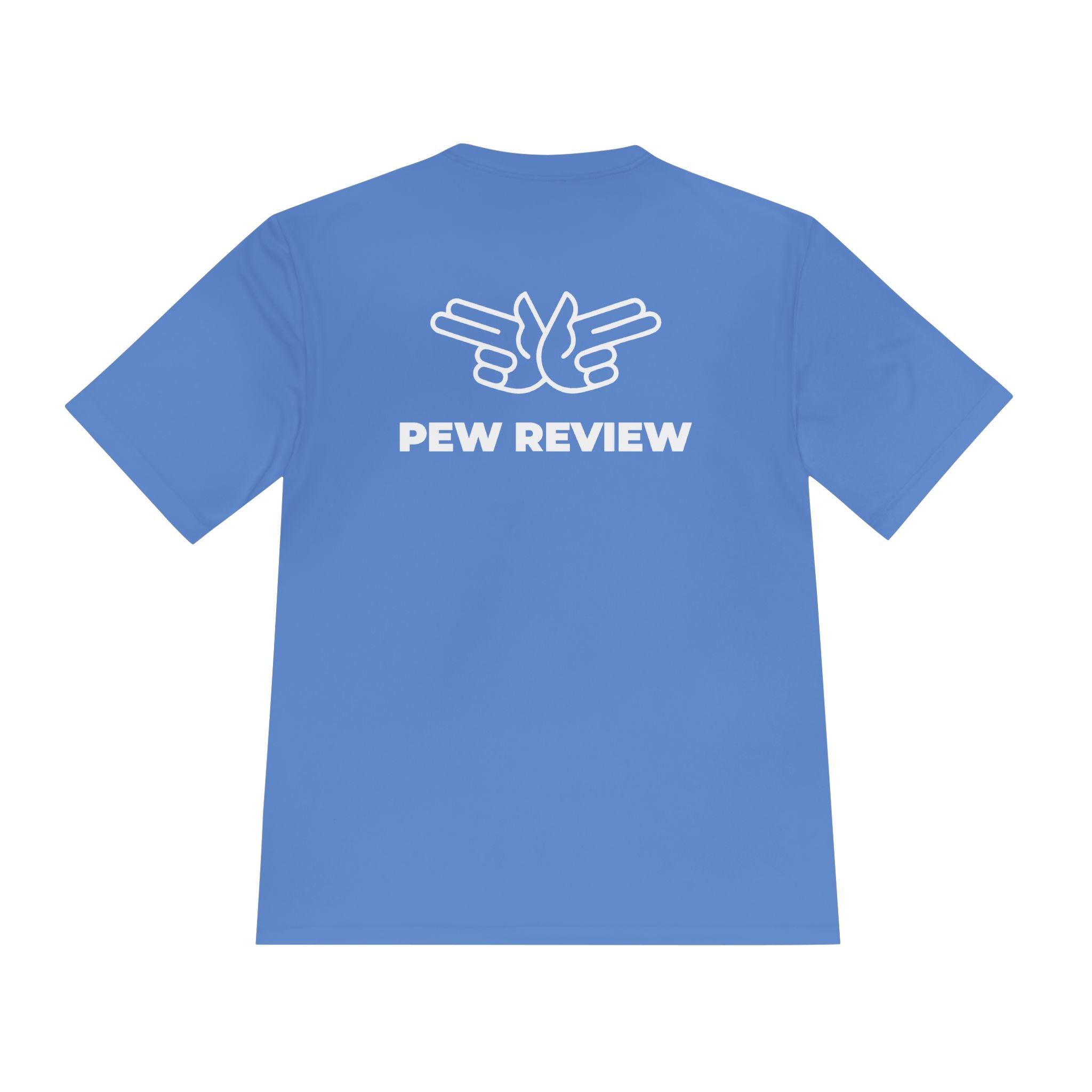 !stPointofPew/Pew Review Moisture-Wicking Tee — “Stay Armed Stay Blessed” Graphic