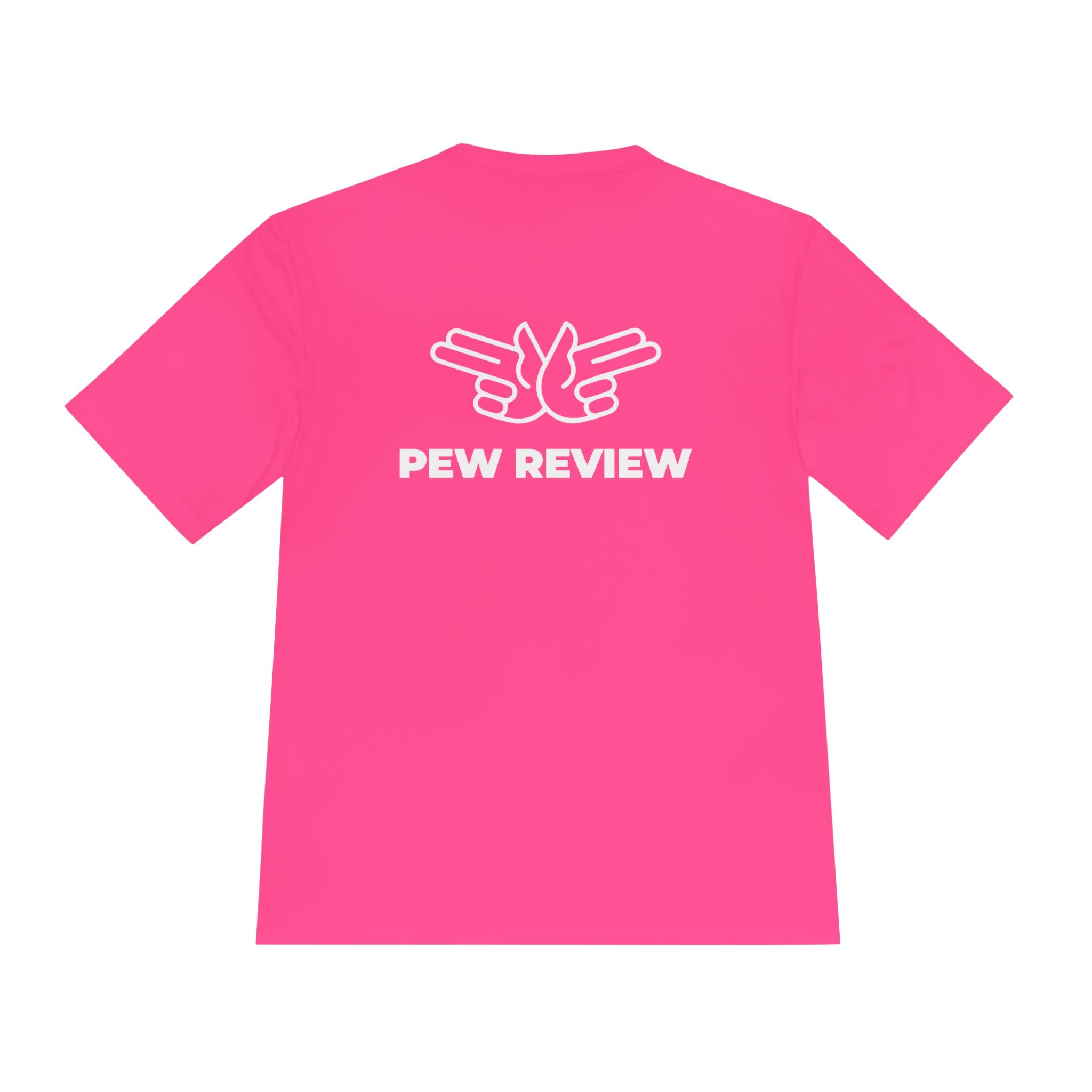 Pew Review Target Shooter Graphic Tee — Skull Gunslinger Design