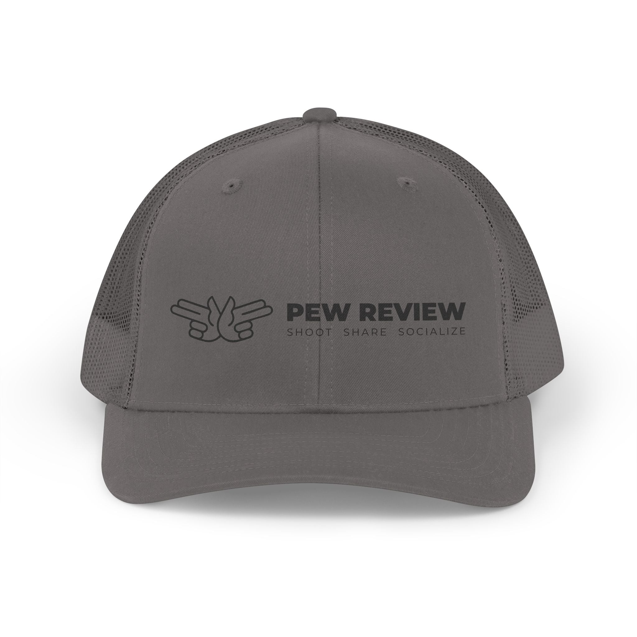 Pew Review logo Trucker Hat | Retro Mesh Cap