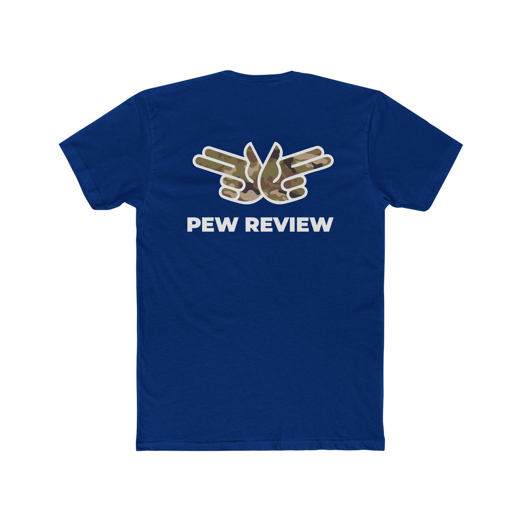 HUA! U.S. Air Force Tee — Back 'Pew Review' Camo Logo Shirt