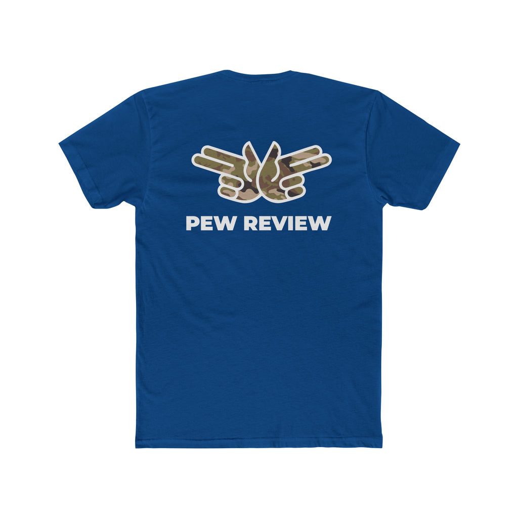 HUA! U.S. Air Force Tee — Back 'Pew Review' Camo Logo Shirt